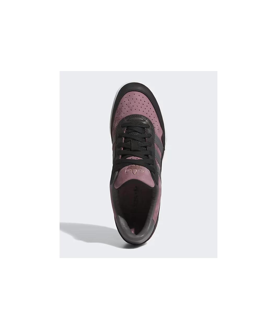 adidas Tyshawn II Shadow Fig, Core Black, & Charcoal Solid Grey Skate Shoes Product Image