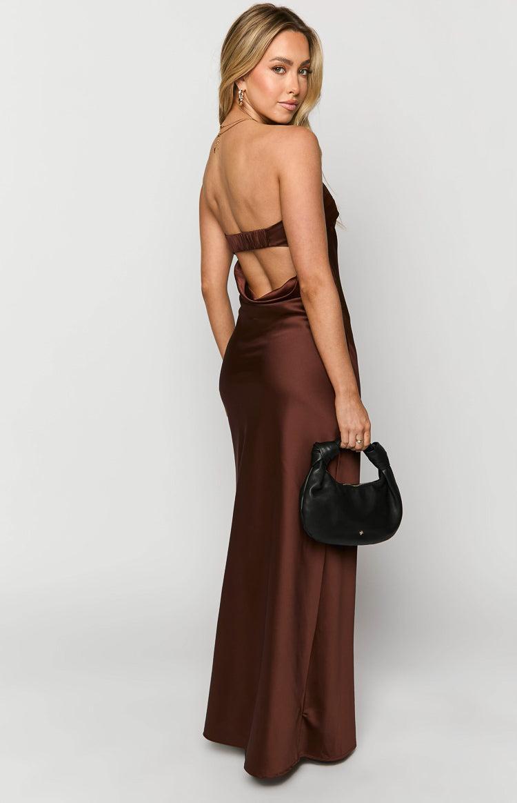 Maiah Brown Maxi Dress Product Image
