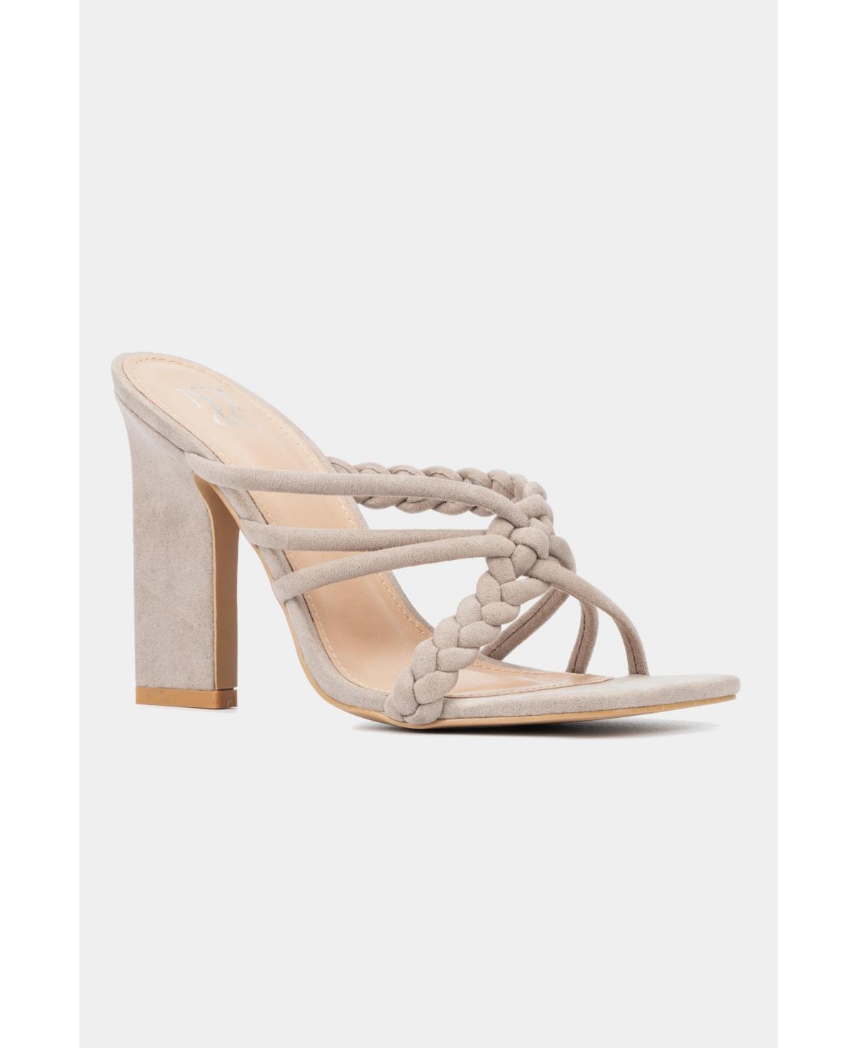 New York & Company Dalia Women's Braided Dress Sandals, Size: 7, White Product Image