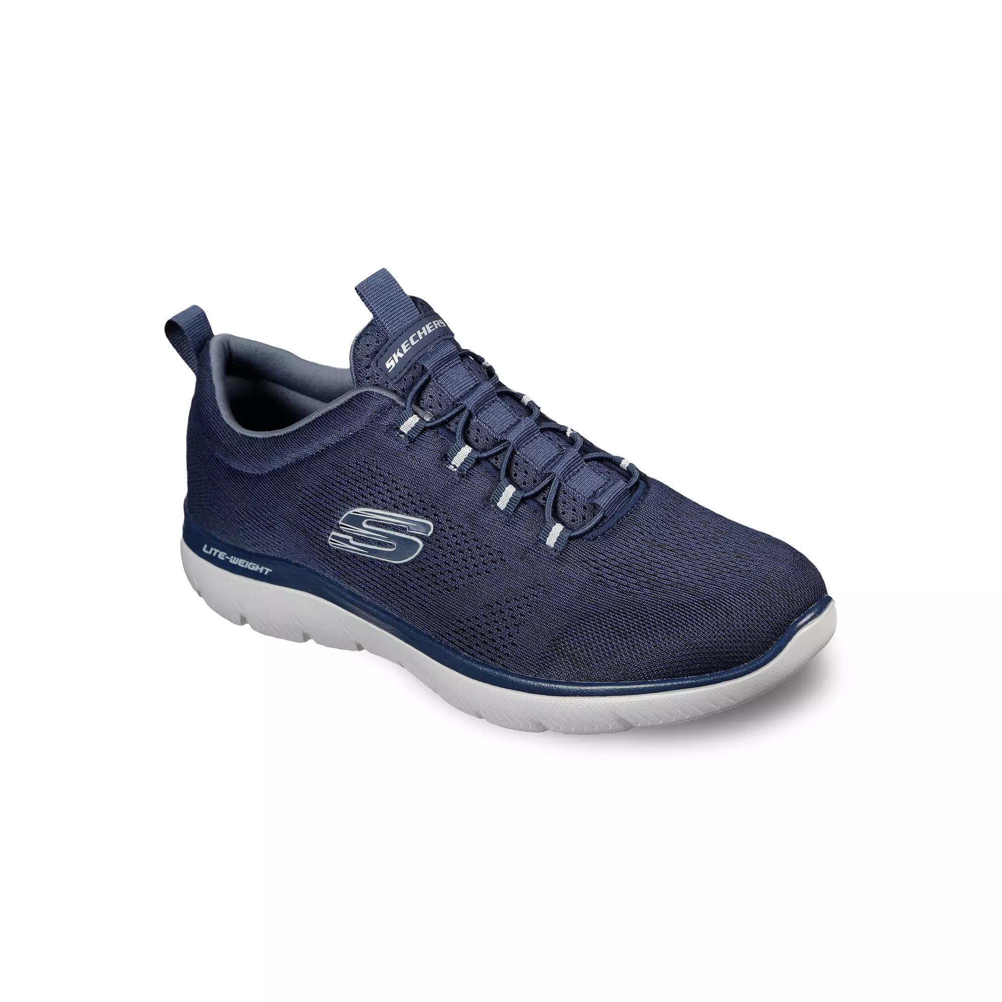 Skechers® Summits Louvin Men's Sneakers, Size: 7.5 Wide, Blue Product Image