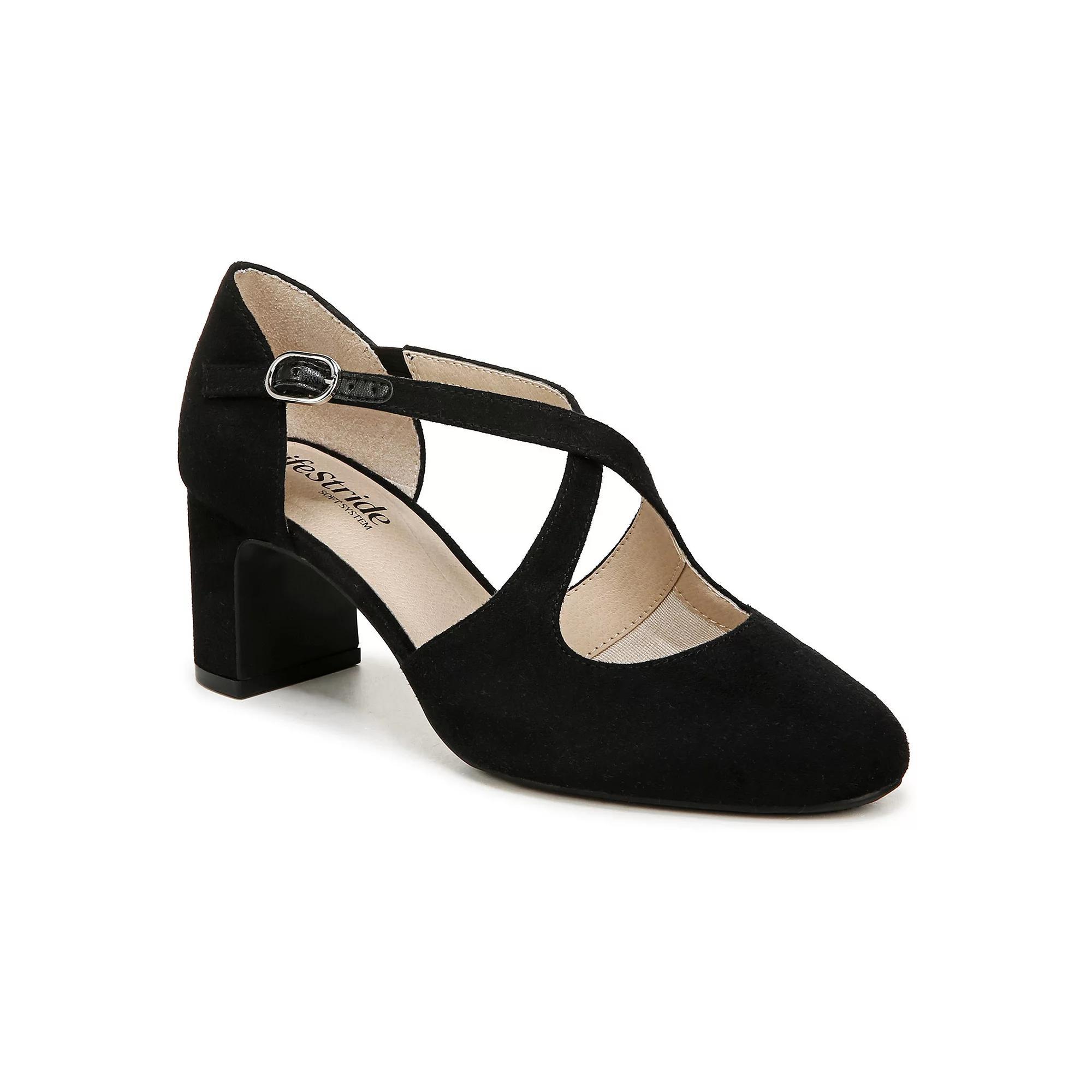 LifeStride Tracy Women's Pumps, Size: 9.5, Black Fabric Product Image