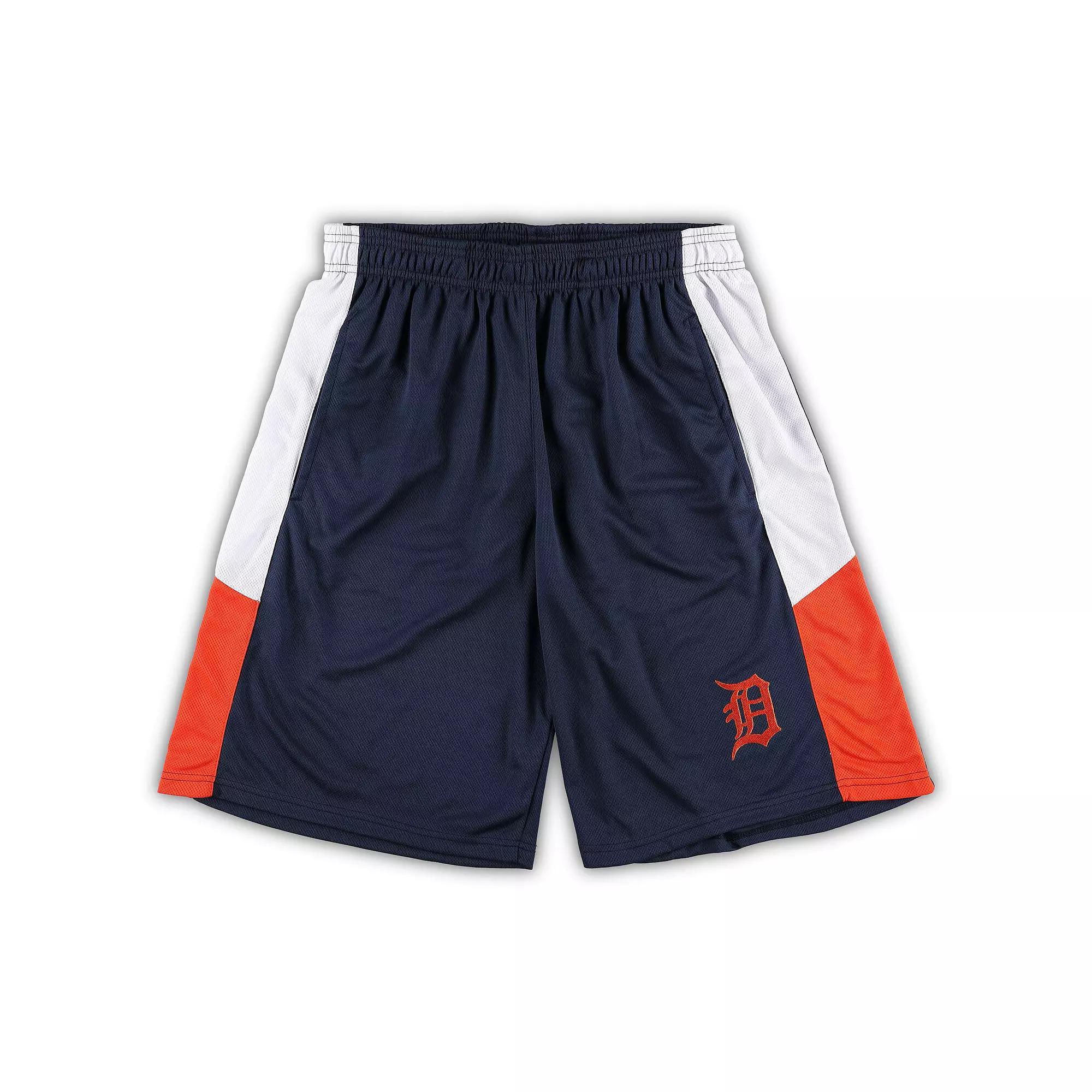 Men's Navy Detroit Tigers Big & Tall Team Shorts, Size: 4XB, Blue Product Image