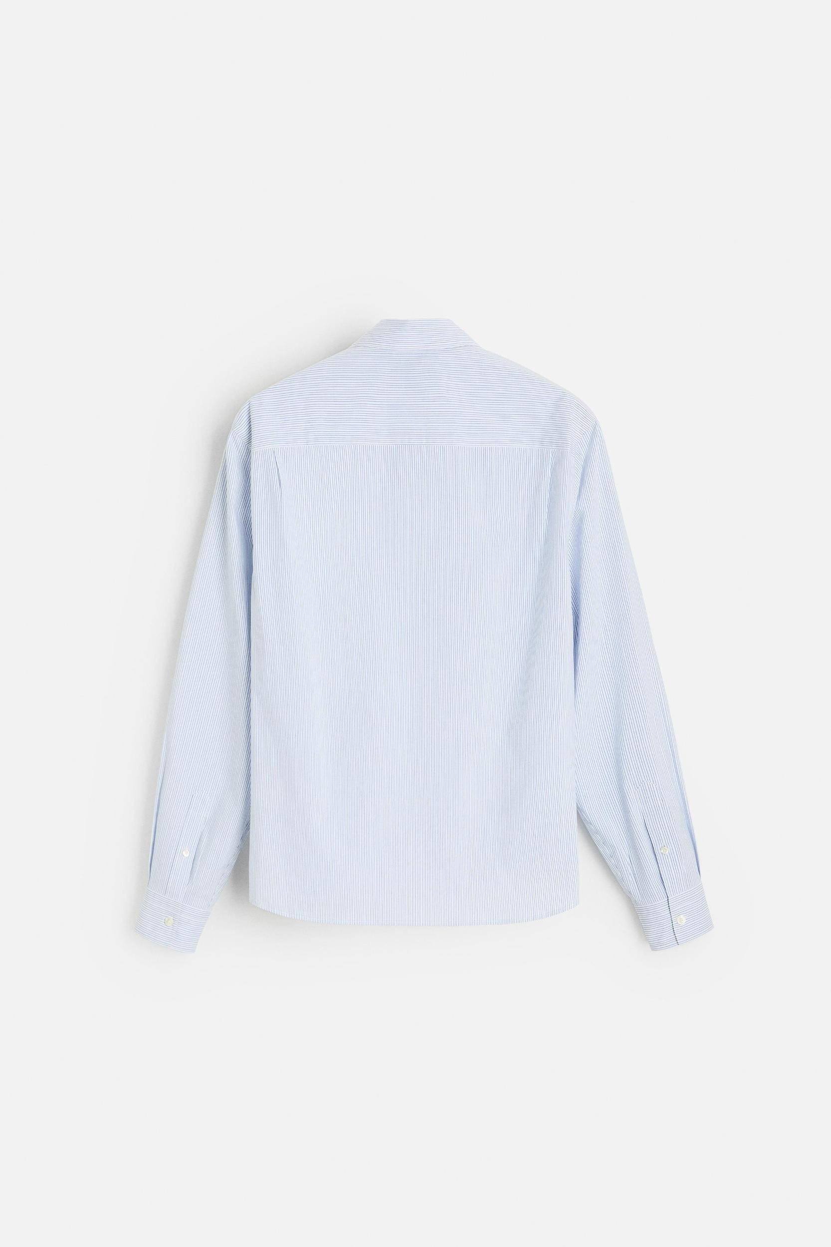 STRIPED POPLIN SHIRT Product Image