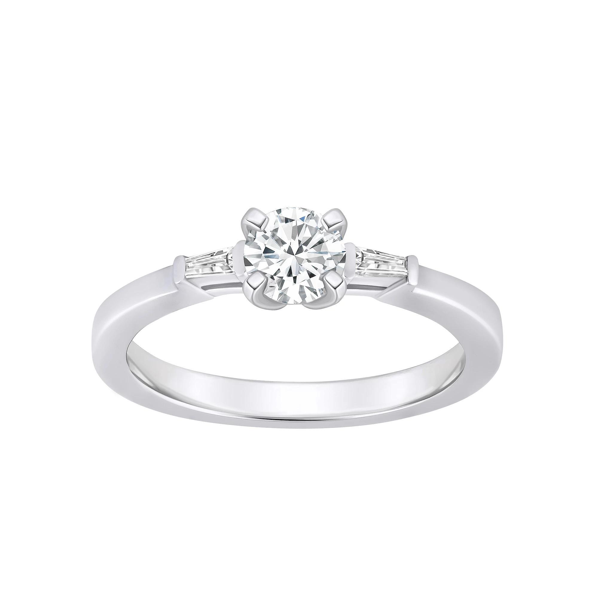 Alyson Layne 14k Gold 1/2 Carat T.W. Diamond Round Cut Engagement Ring, Womens White Gold Product Image