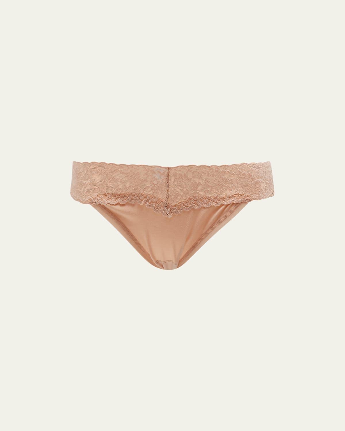 Signature Lace Organic Cotton V-Kini Panties Product Image