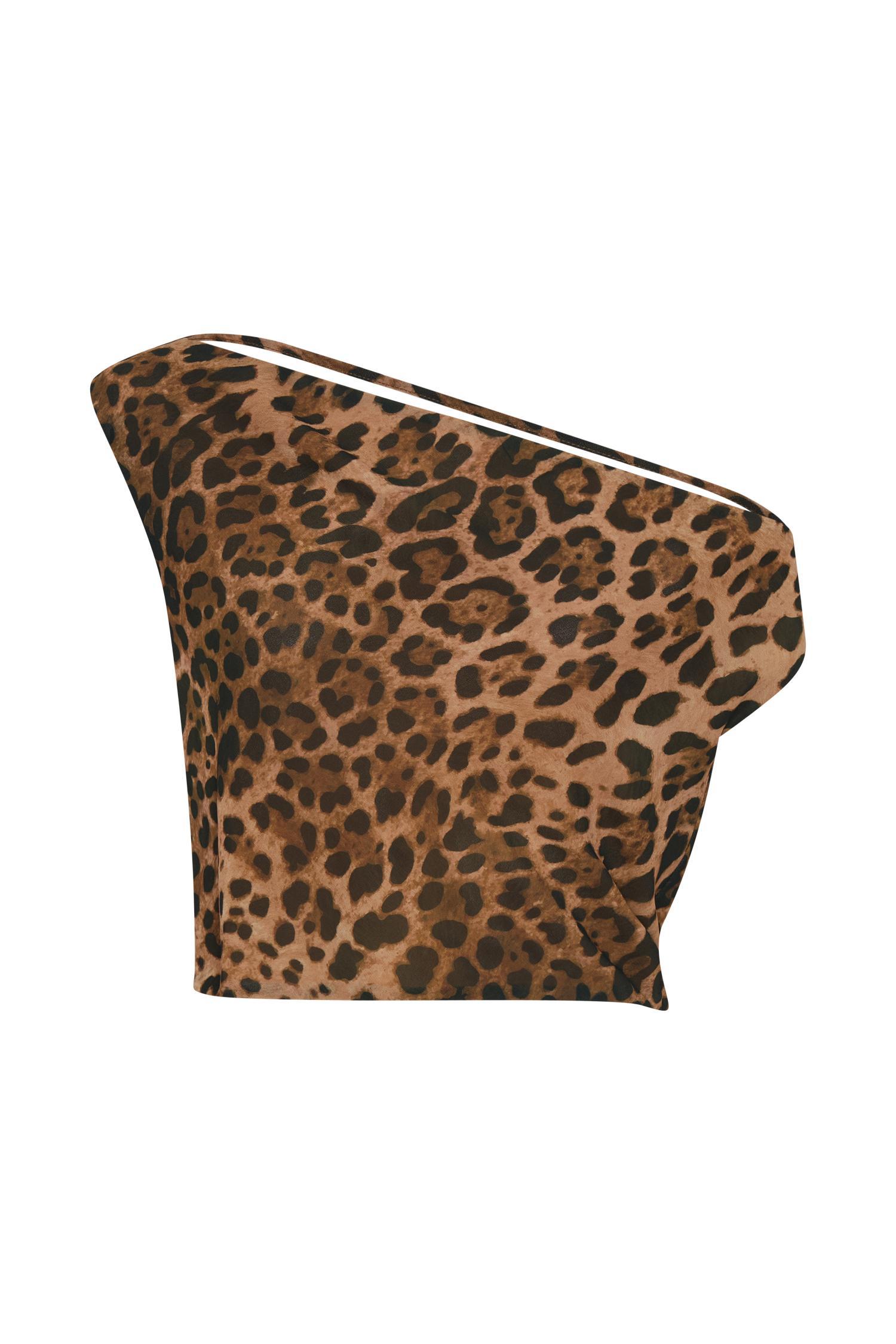 Yvonne Chiffon Maxi Skirt - Leopard Print Product Image