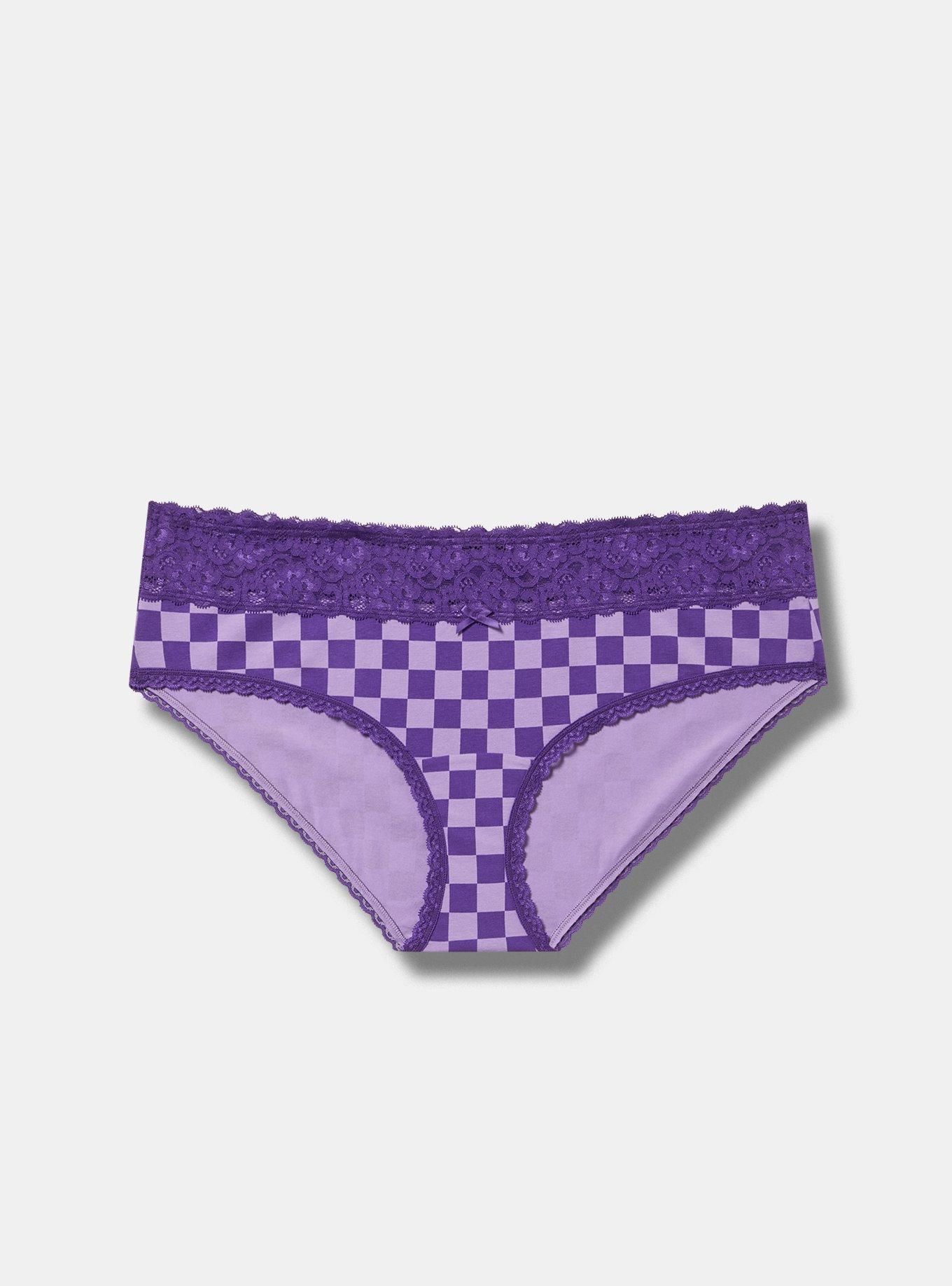 Mid-Rise Hipster Lace Trim Panty Product Image