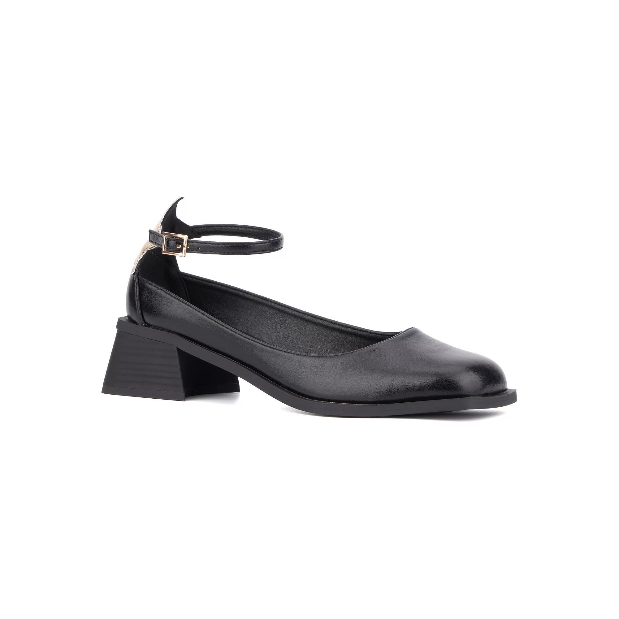 Olivia Miller Astrology Womens Block Heeled Ankle Strap Sandals Product Image