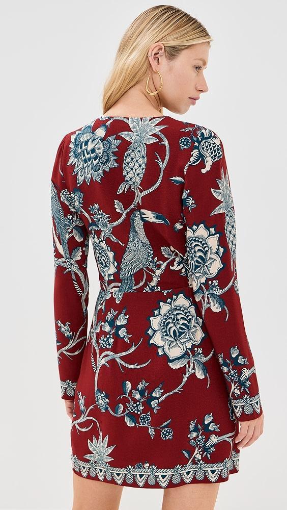 FARM Rio Tropical Landing Red Wrap Mini Dress | Shopbop Product Image