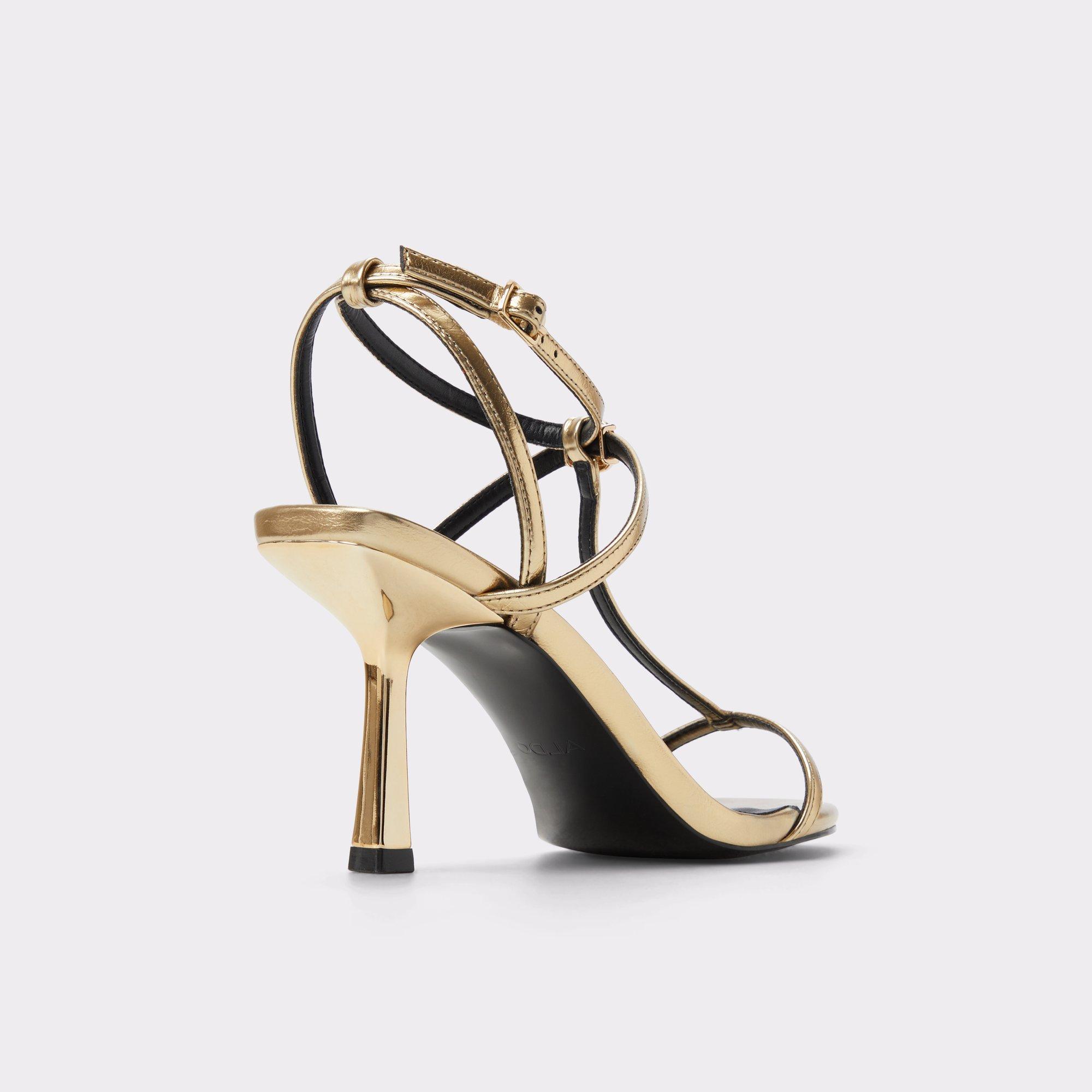Cecille Gold Women's Heeled Sandals | ALDO US Product Image