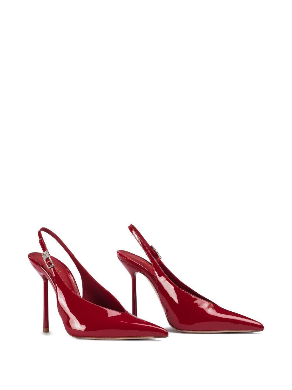 120MM slingback patent leather pumps Product Image