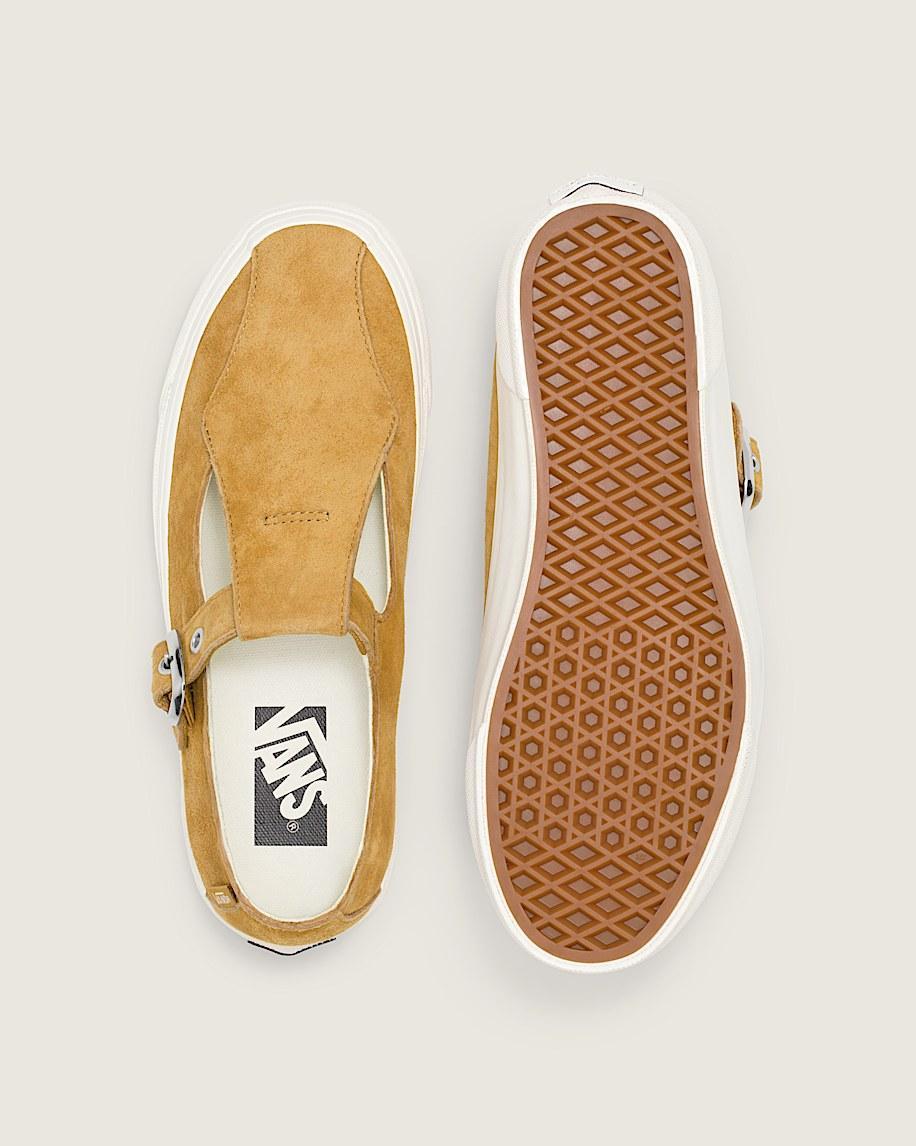 Premium Mary Jane Suede Shoe in Harvest Gold Brown| Vans US Product Image