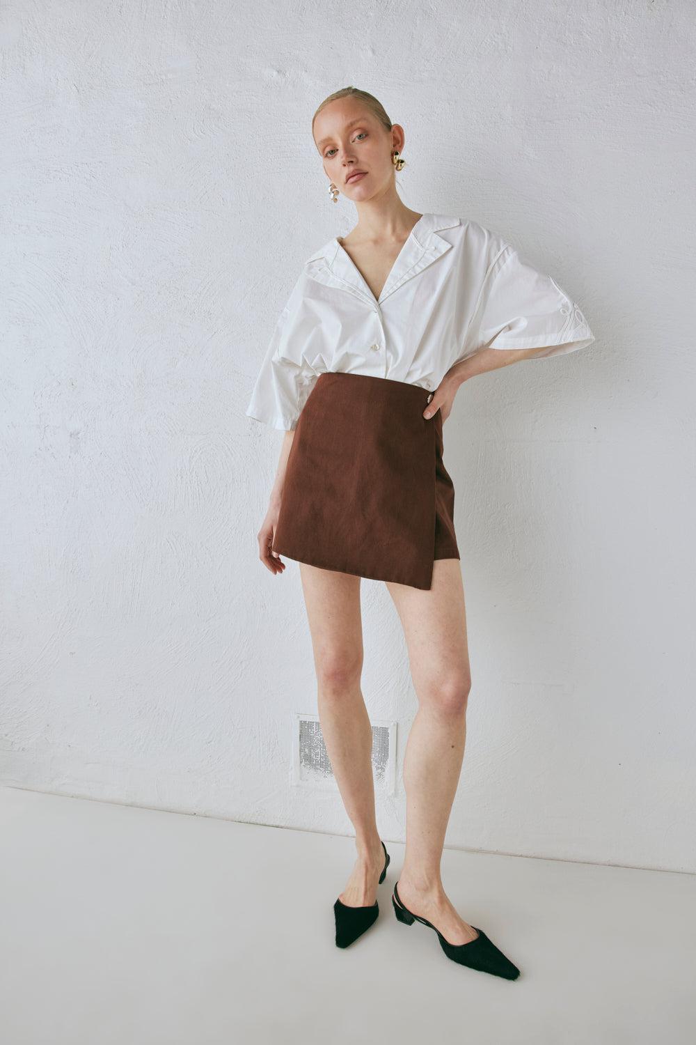 Cove Skort Chocolate Product Image