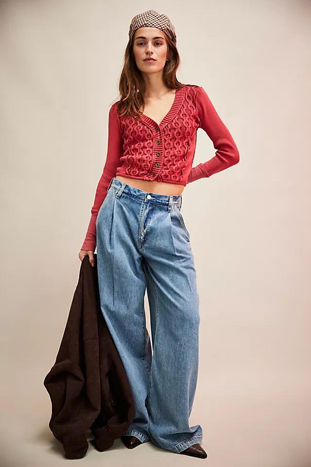 We The Free Snapshot Cable Cardi Product Image