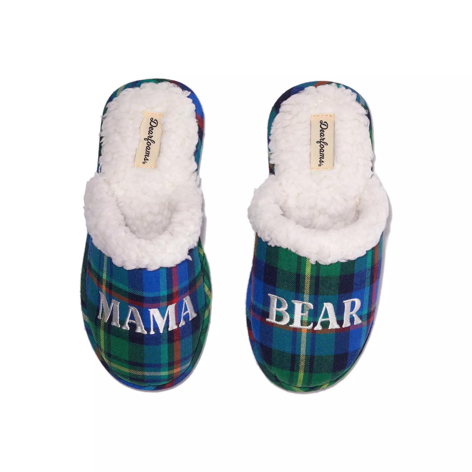 Dearfoams Carley Family Womens Scuff Slippers Light Grey Gray Product Image