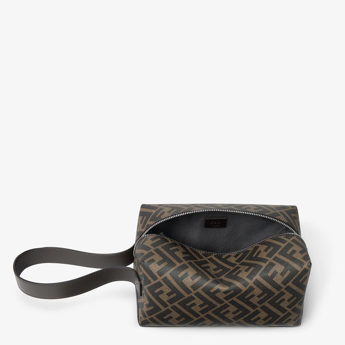 FF Toiletry CaseBrown FF canvas toiletry case Product Image