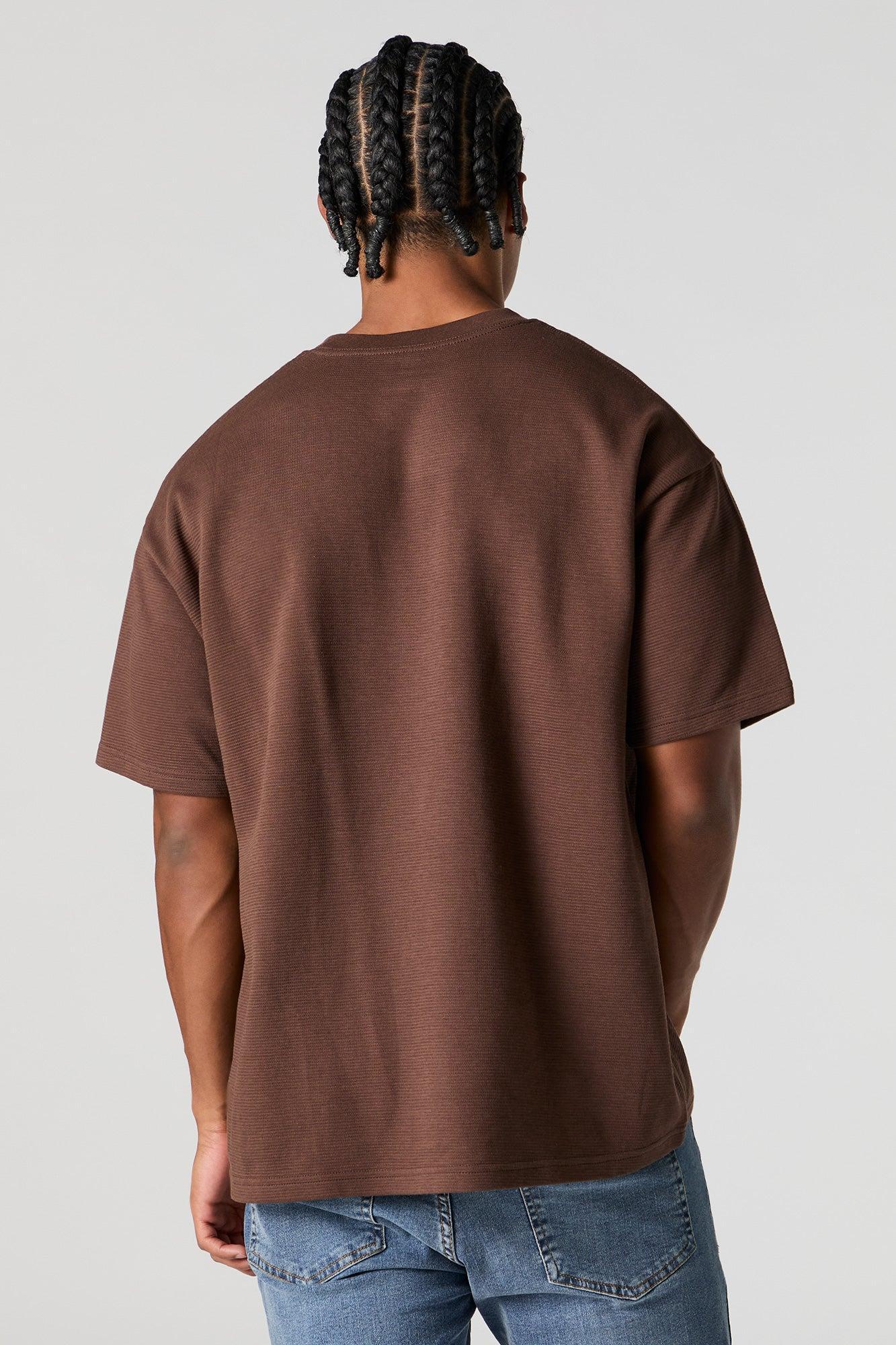 Solid Knit Relaxed T-Shirt Male Product Image