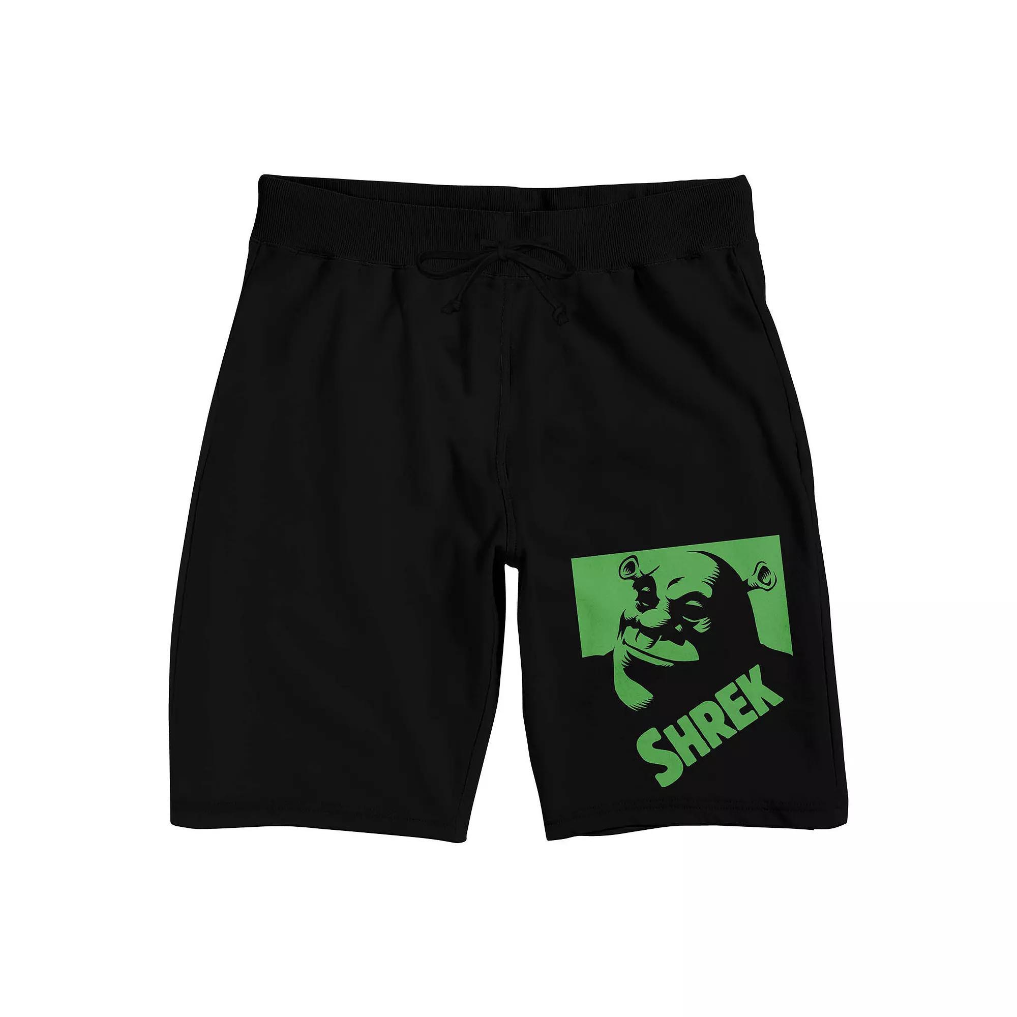 Men's Shrek What The Shrek Sleep Shorts, Size: XXL, Black Product Image