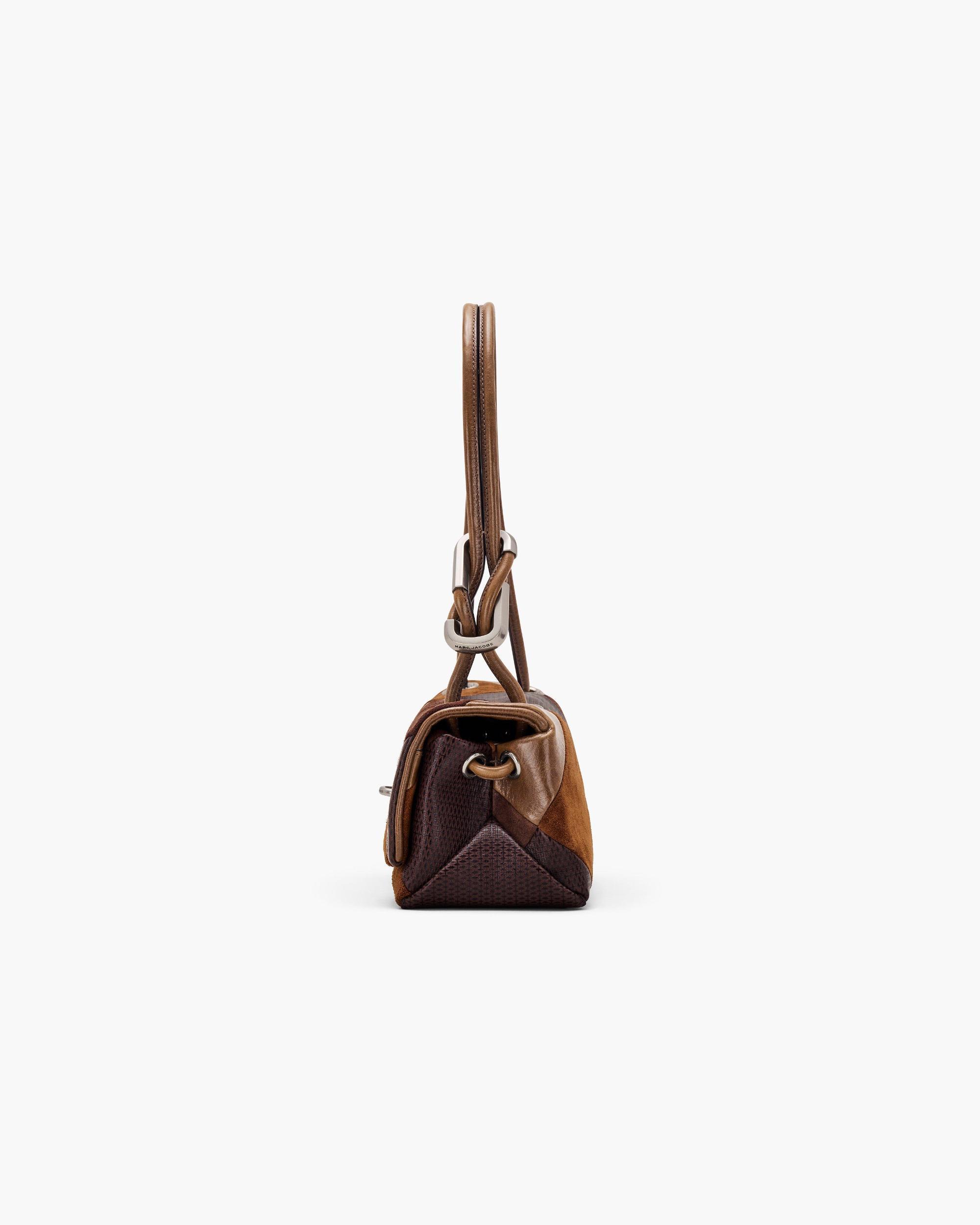 The Suede Patchwork Mini Dual Shoulder Bag Product Image