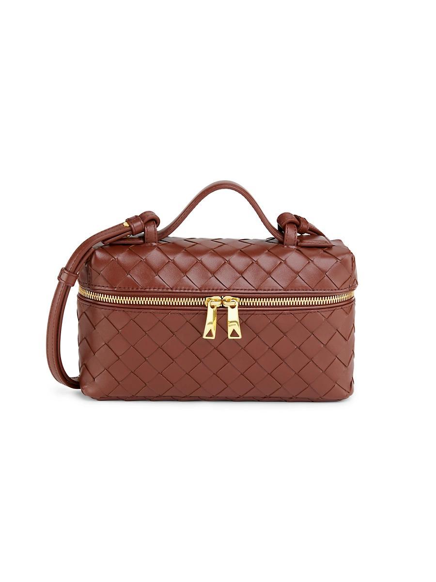 Womens Bang Bang Intrecciato Leather Crossbody Vanity Case Bag Product Image
