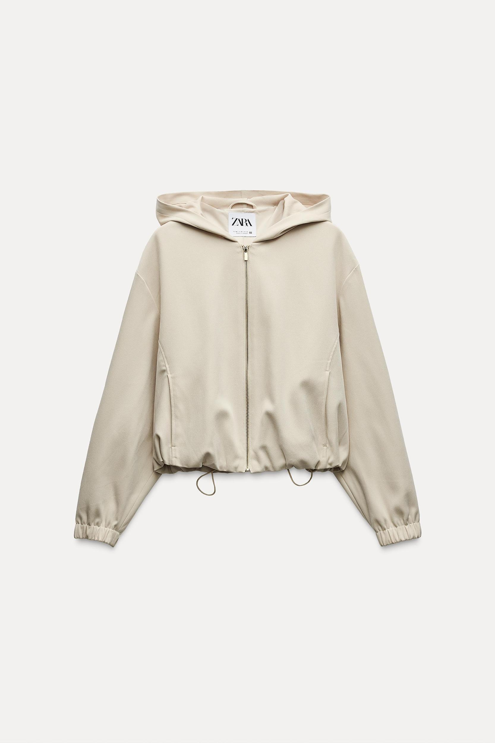 TEXTURE HOODIE BOMBER JACKET Product Image