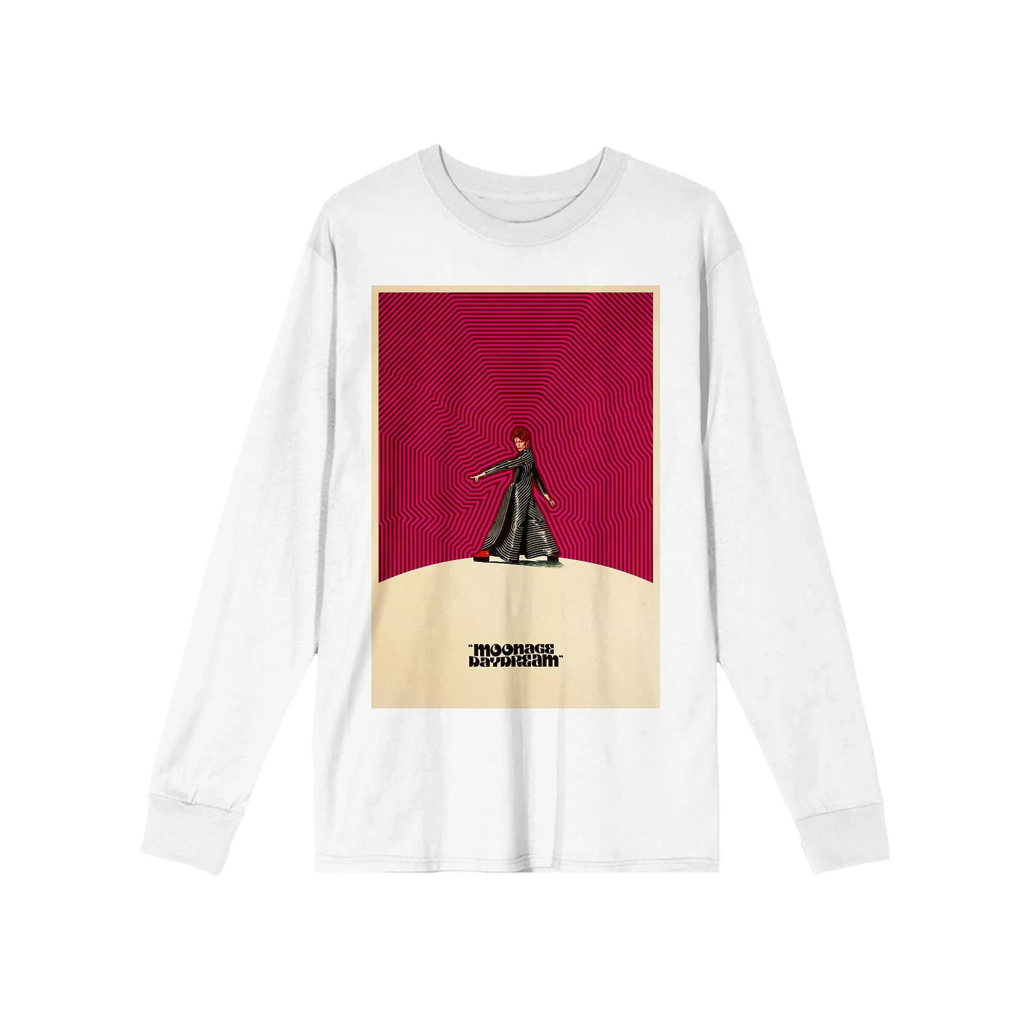 Mens David Bowie Moonage Daydream Long Sleeve Graphic Tee Product Image