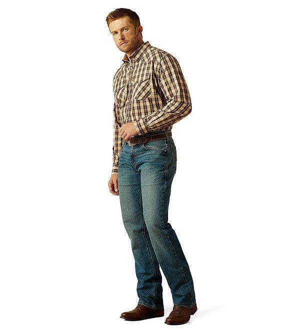 Ariat x Sendero Ethan Wrinkle Free Classic Fit Long Sleeve Plaid Woven Shirt Product Image