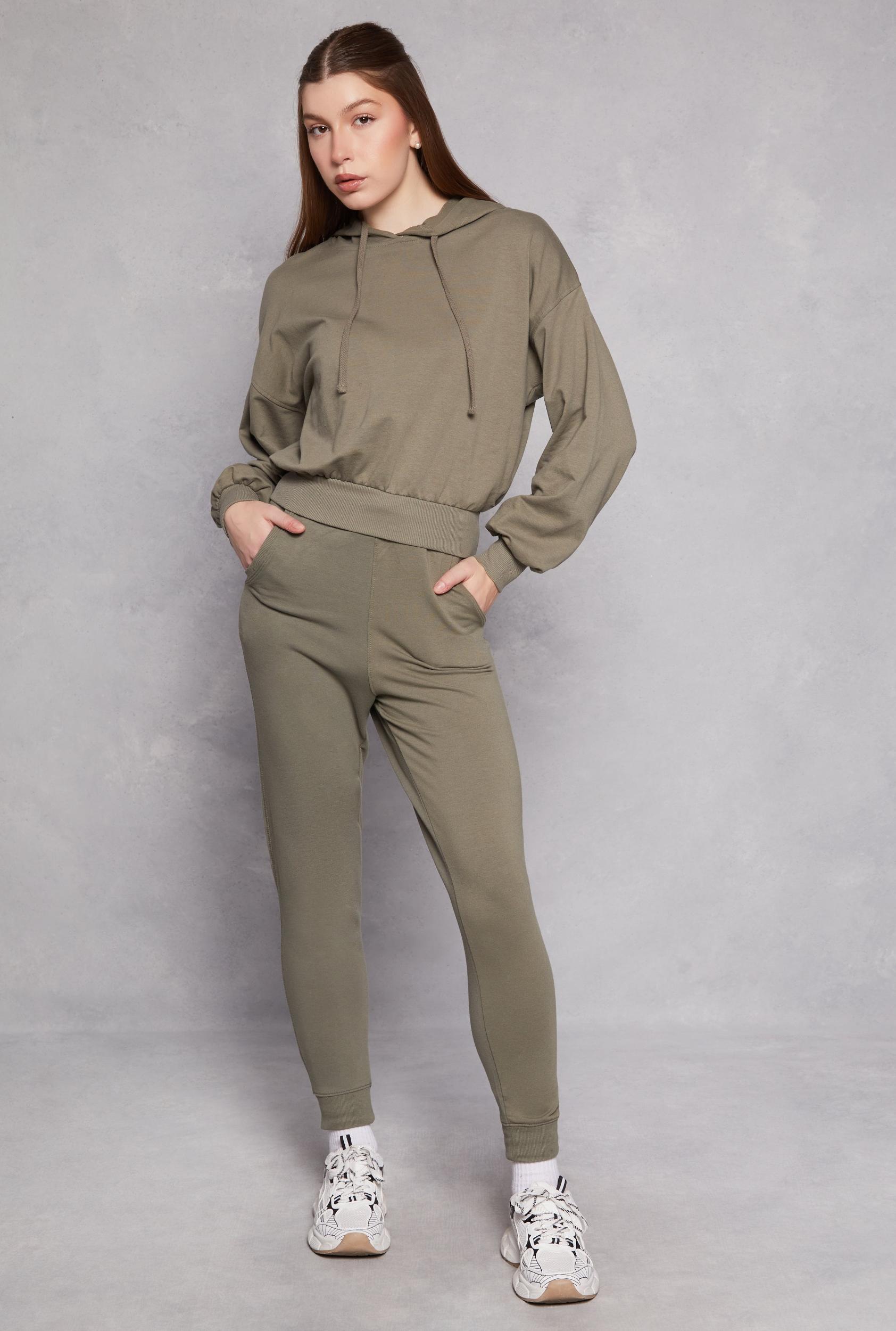 Womens French Terry Drawstring Joggers Product Image