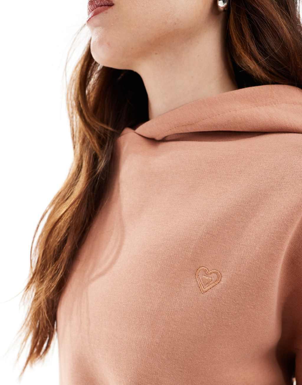 Miss Selfridge drop shoulder hoodie in ginger Product Image