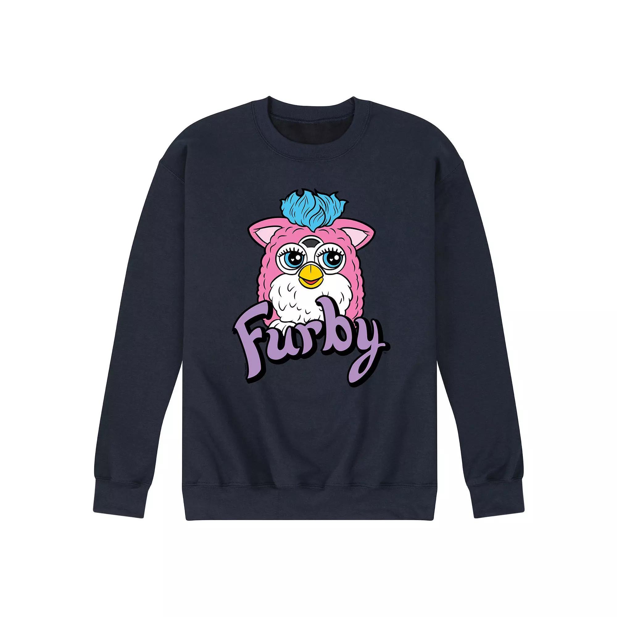 Mens Furby With Logo Fleece Sweatshirt Blue Product Image