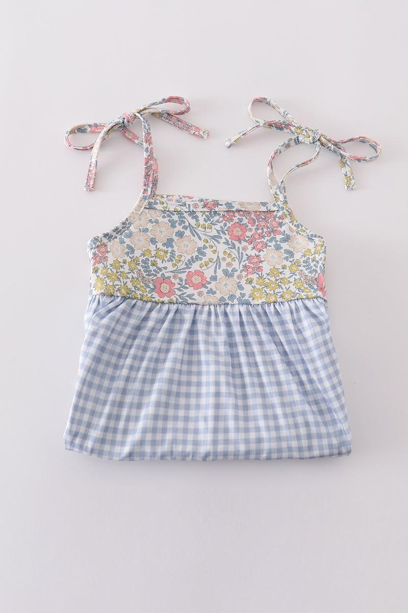 Bow applique print mom&me dress Product Image