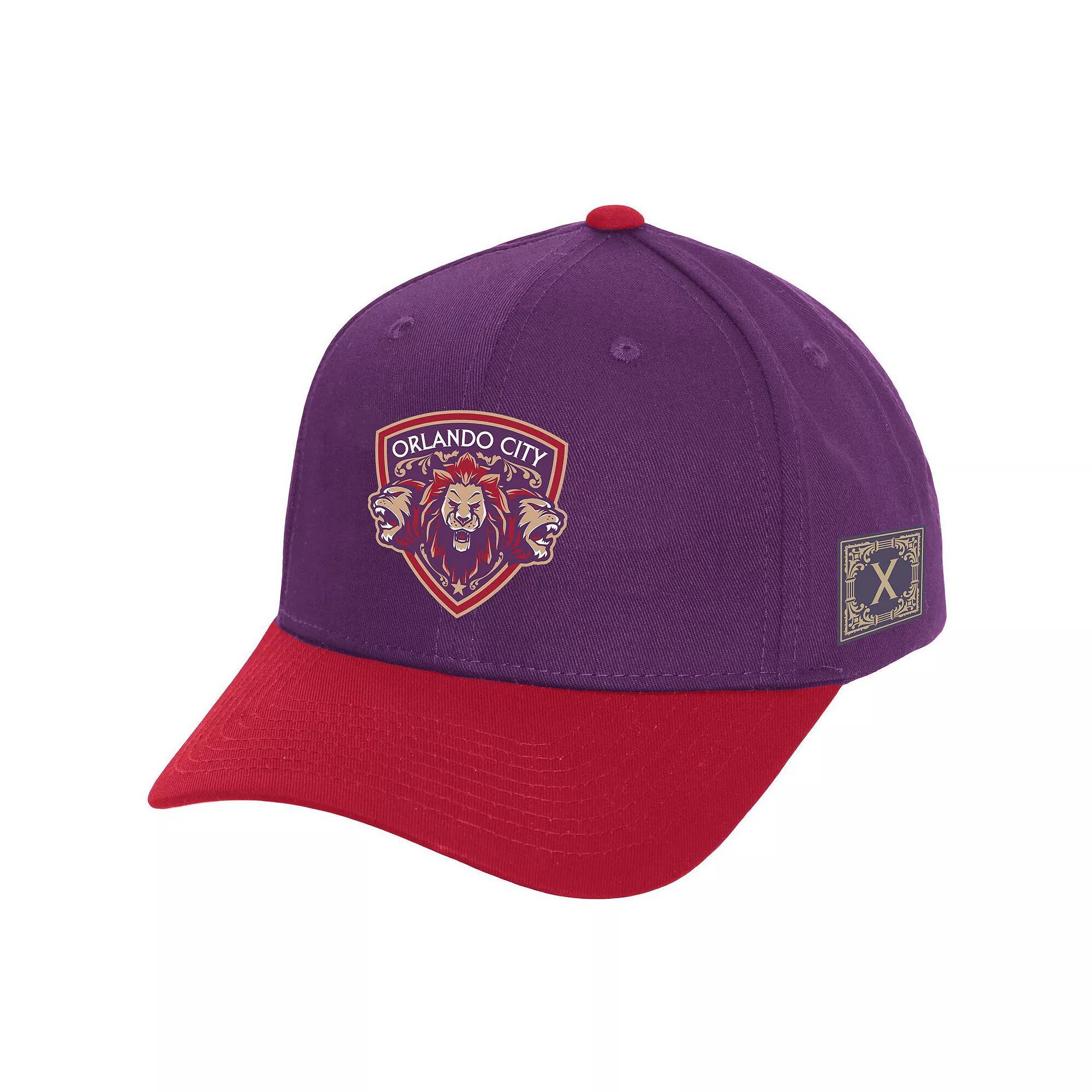 Men's Mitchell & Ness Purple Orlando City SC 10th Anniversary Pro Snapback Hat, Orf Purple Product Image