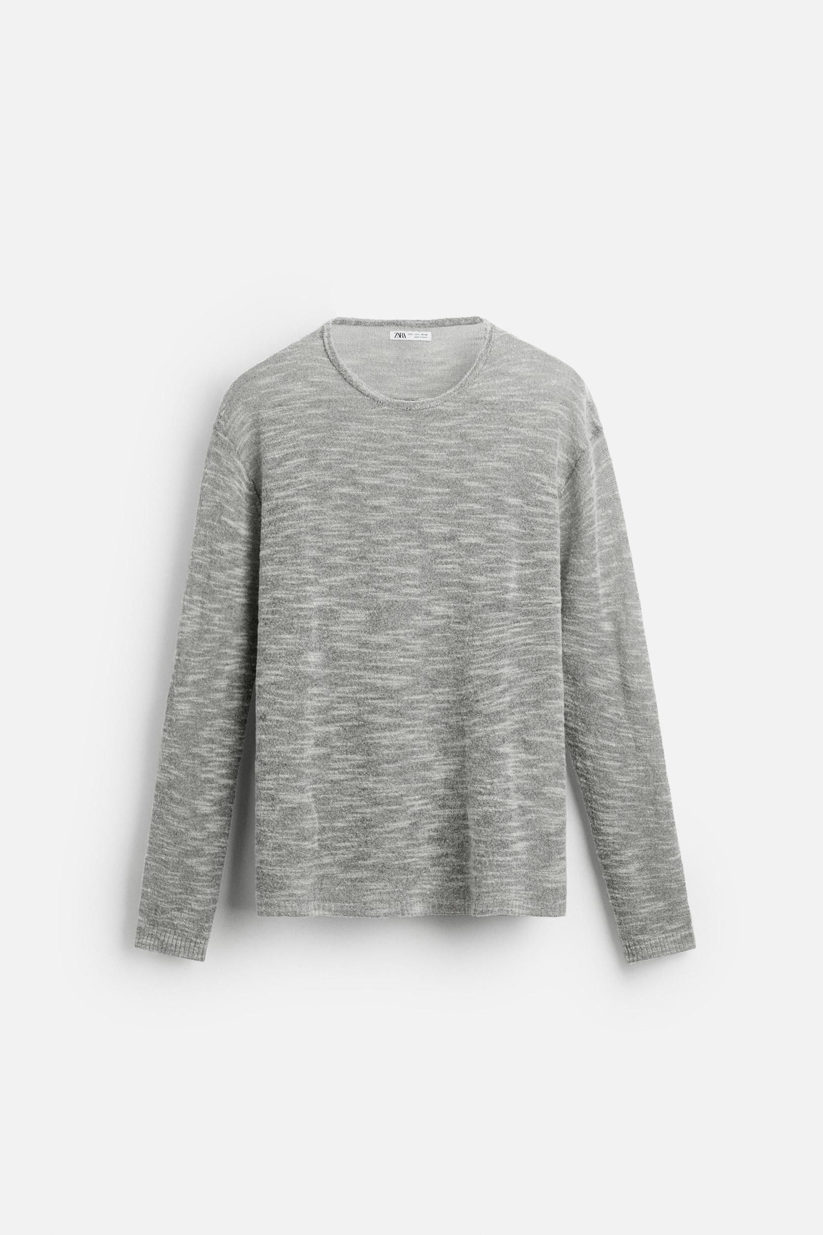 SEMI-SHEER TEXTURED SWEATER Product Image