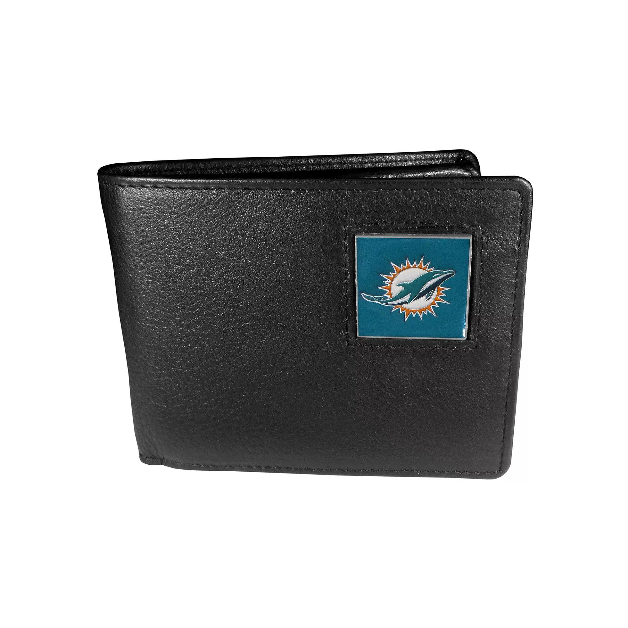 Men's Miami Dolphins Bifold Wallet, Black Product Image