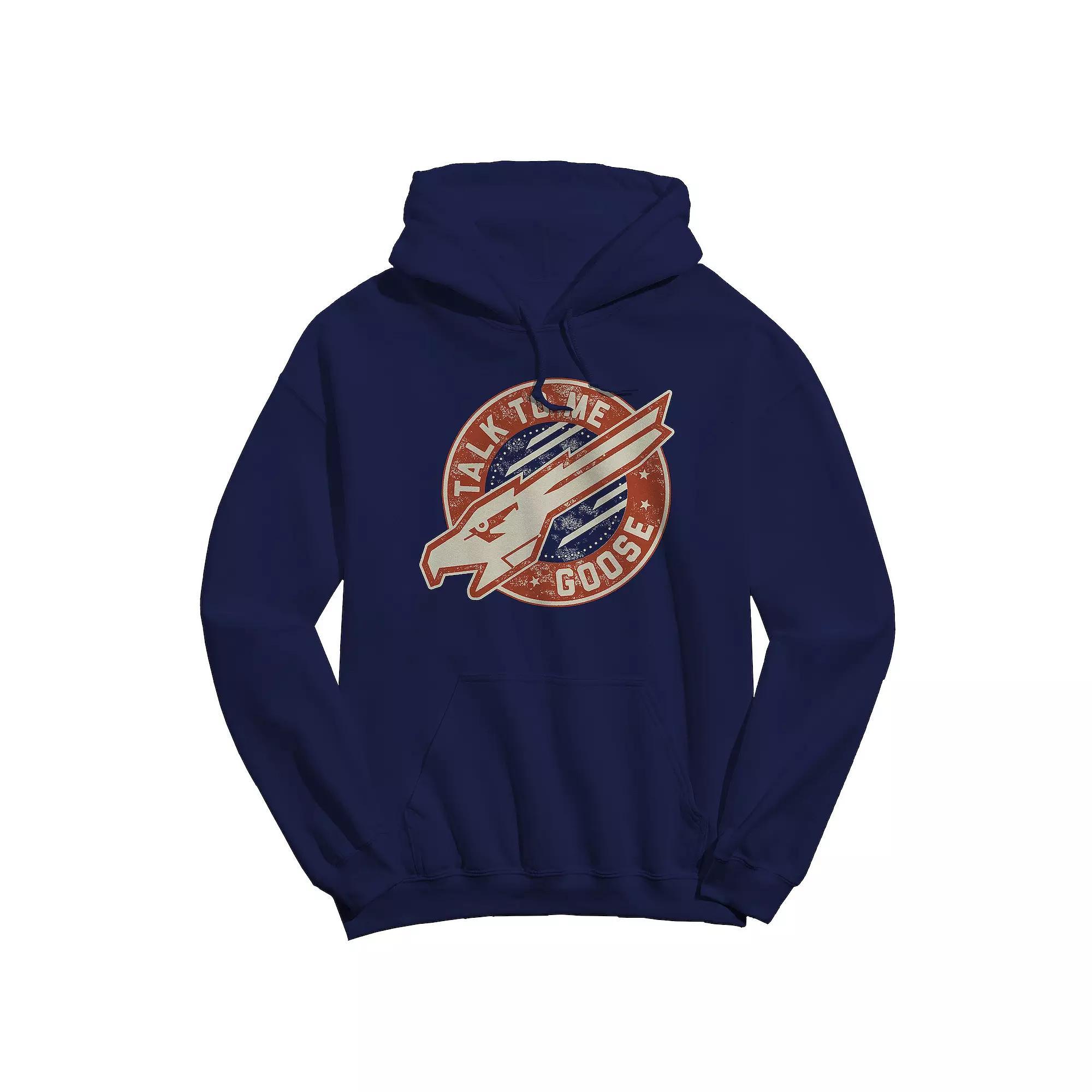 Men's Talk To Me Goose Graphic Hoodie, Size: Small, Blue Product Image