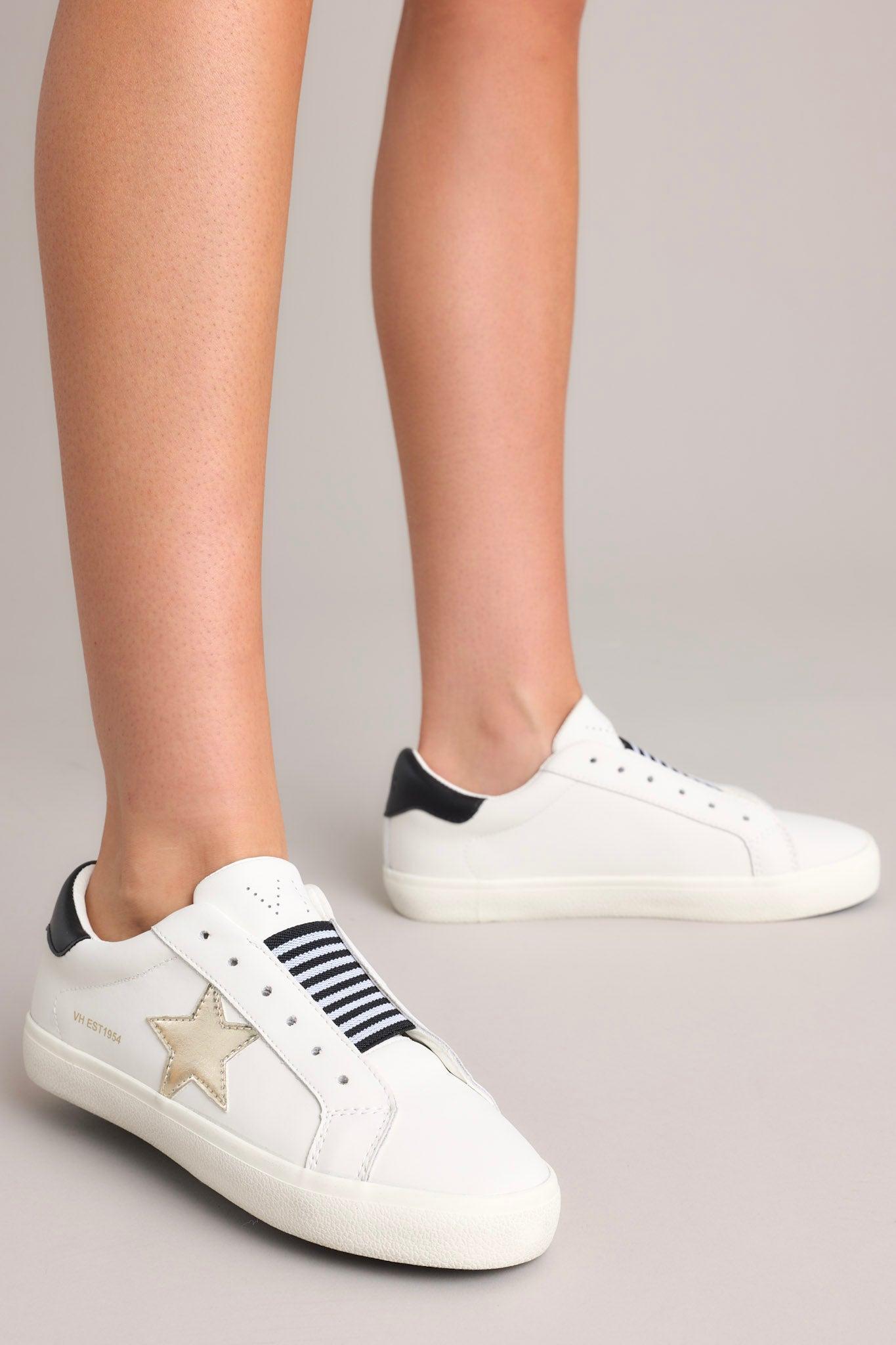 Vintage Havana Easy Black & Gold Sneakers Product Image