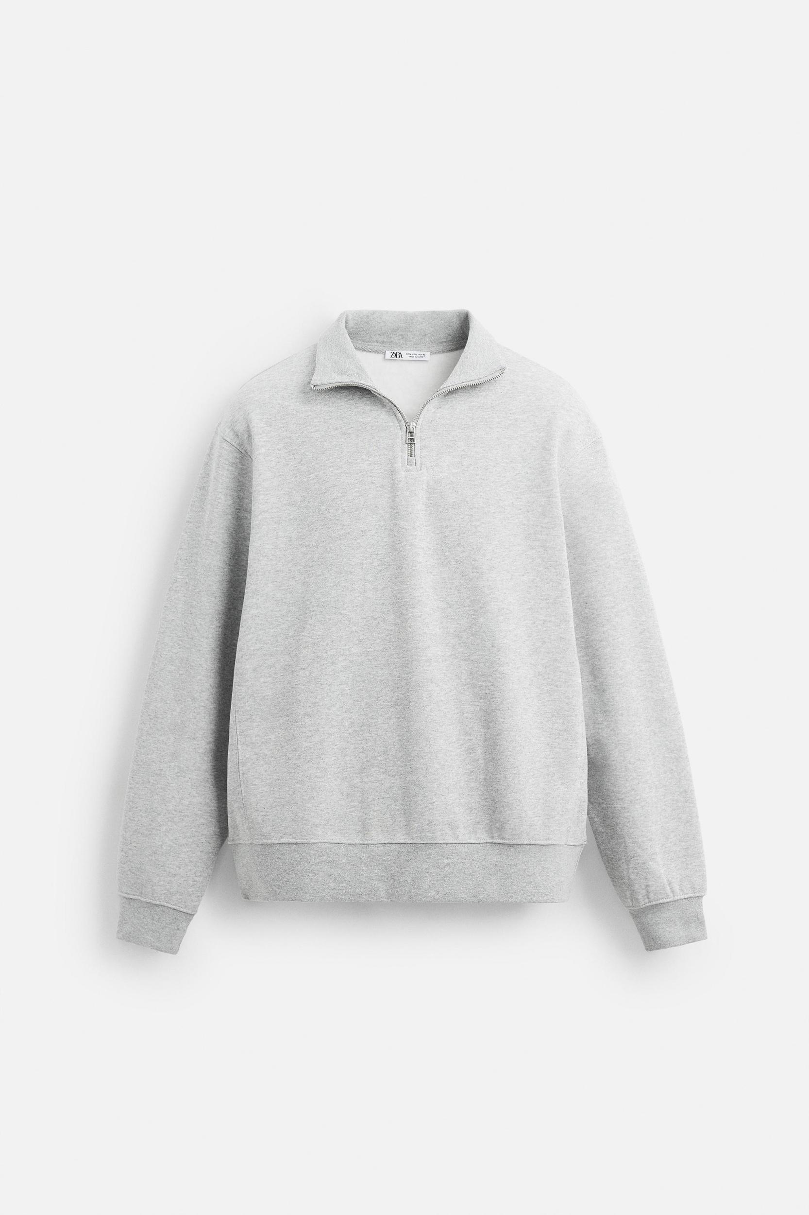 BASIC QUARTER ZIP SWEATSHIRT Product Image