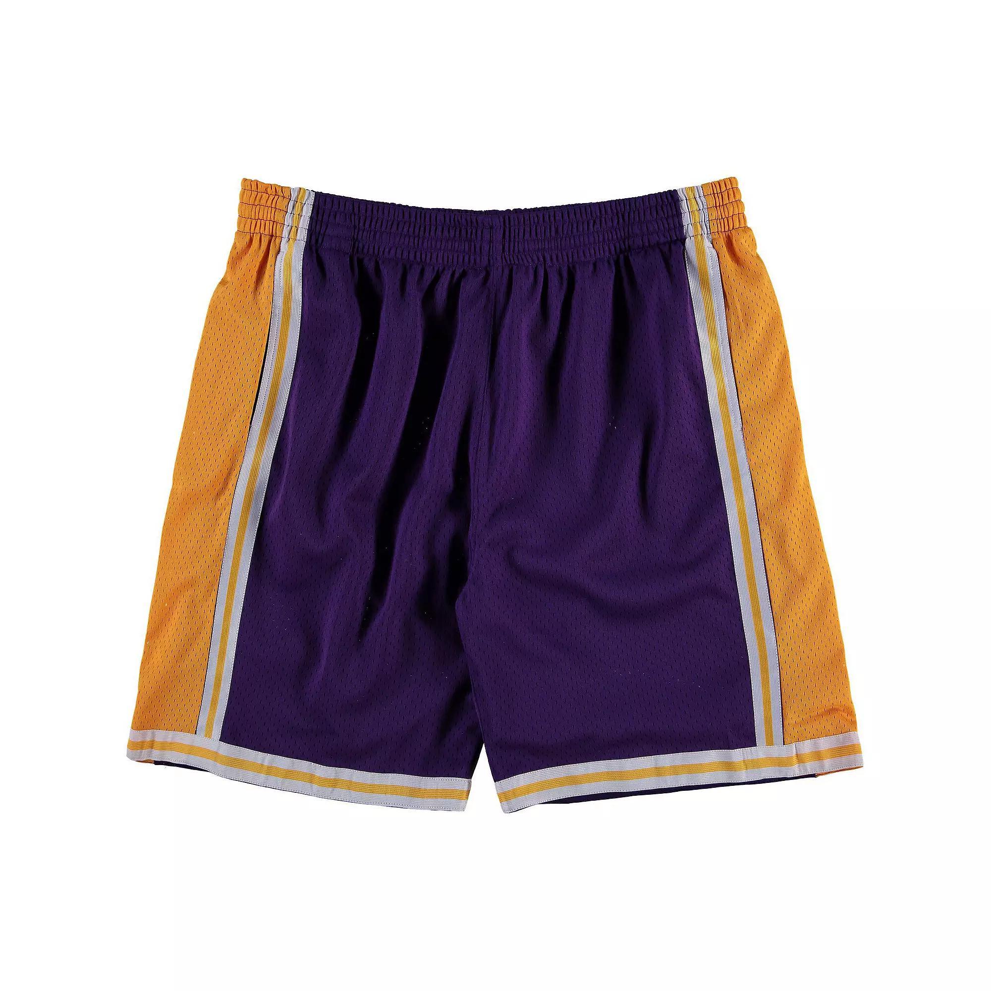 Men's Mitchell & Ness Purple Los Angeles Lakers Big & Tall Hardwood Classics Swingman Shorts, Size: 2XB Product Image