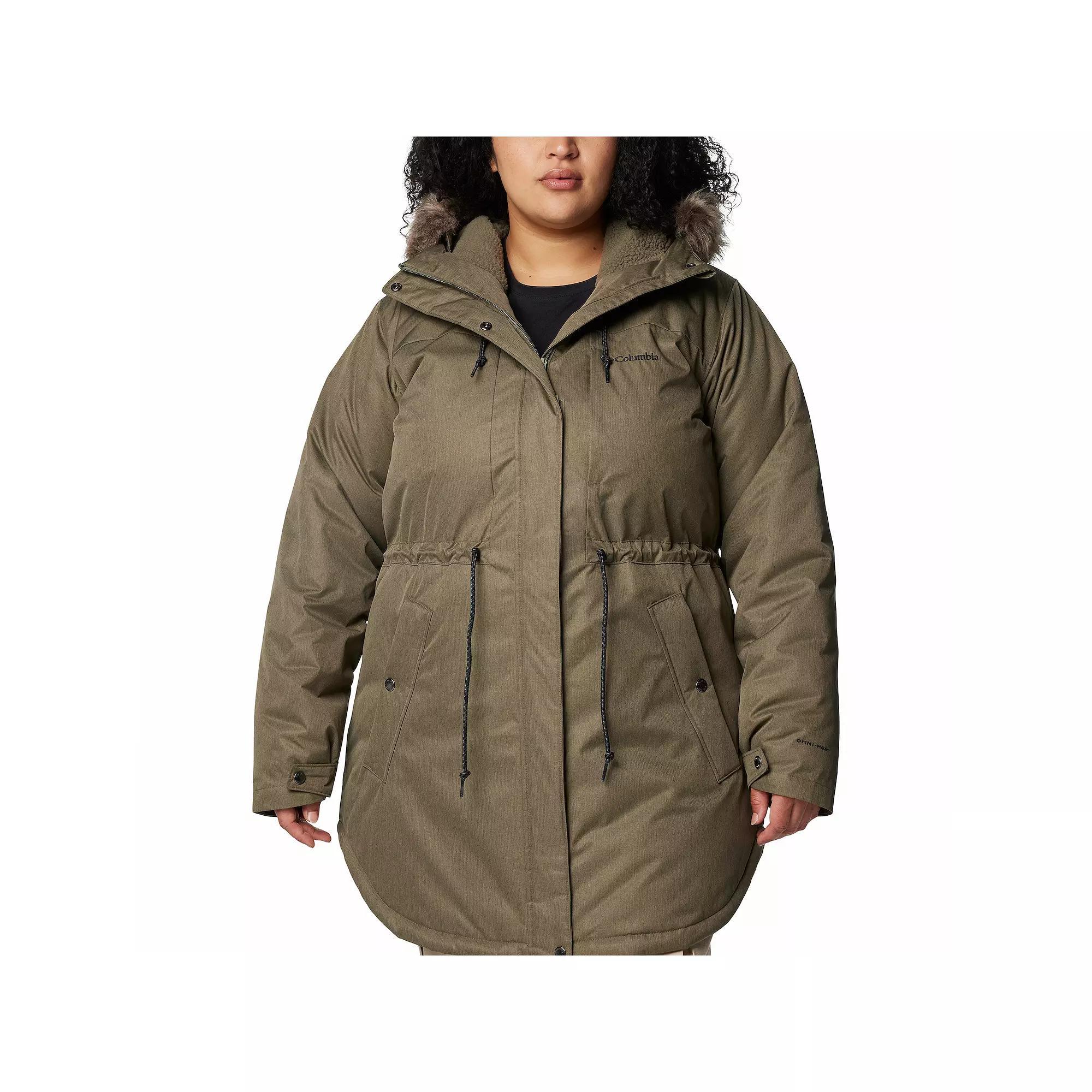Plus Size Columbia Suttle Mountain™ II Mid Insulated Jacket, Women's, Size: 3XL, Stone Green Product Image