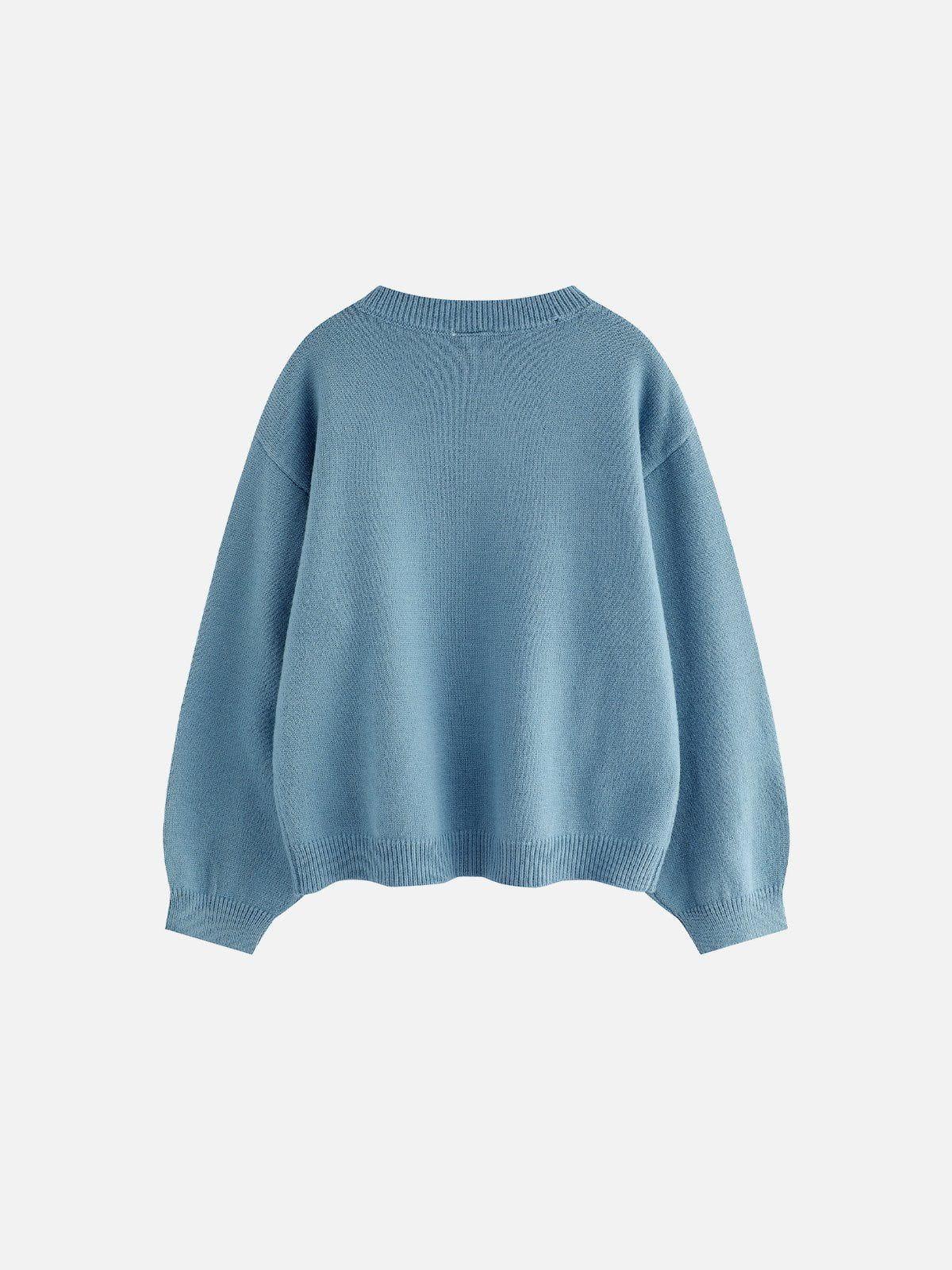 Aelfric Eden Cute Penguin Cropped Sweater Female Product Image