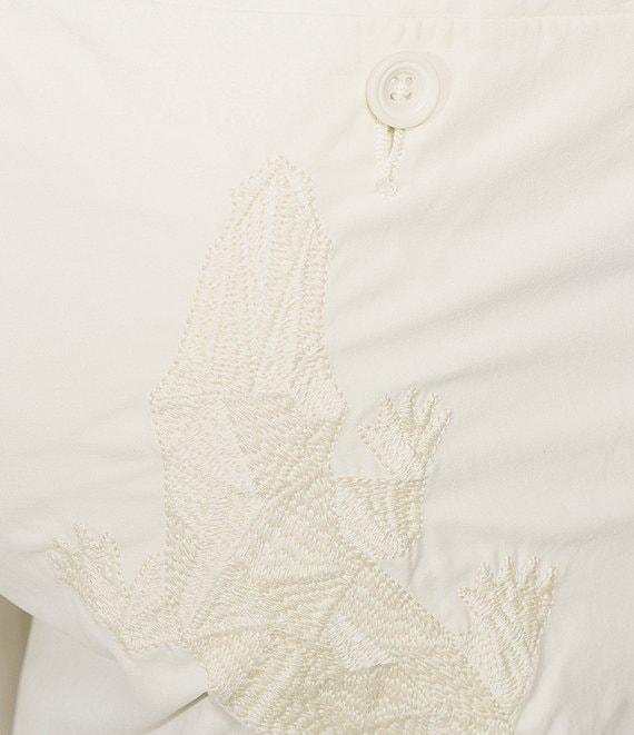 Murano Crocodile World Collection Lucas Fit Pleated Drawstring Embroidered Pants Product Image