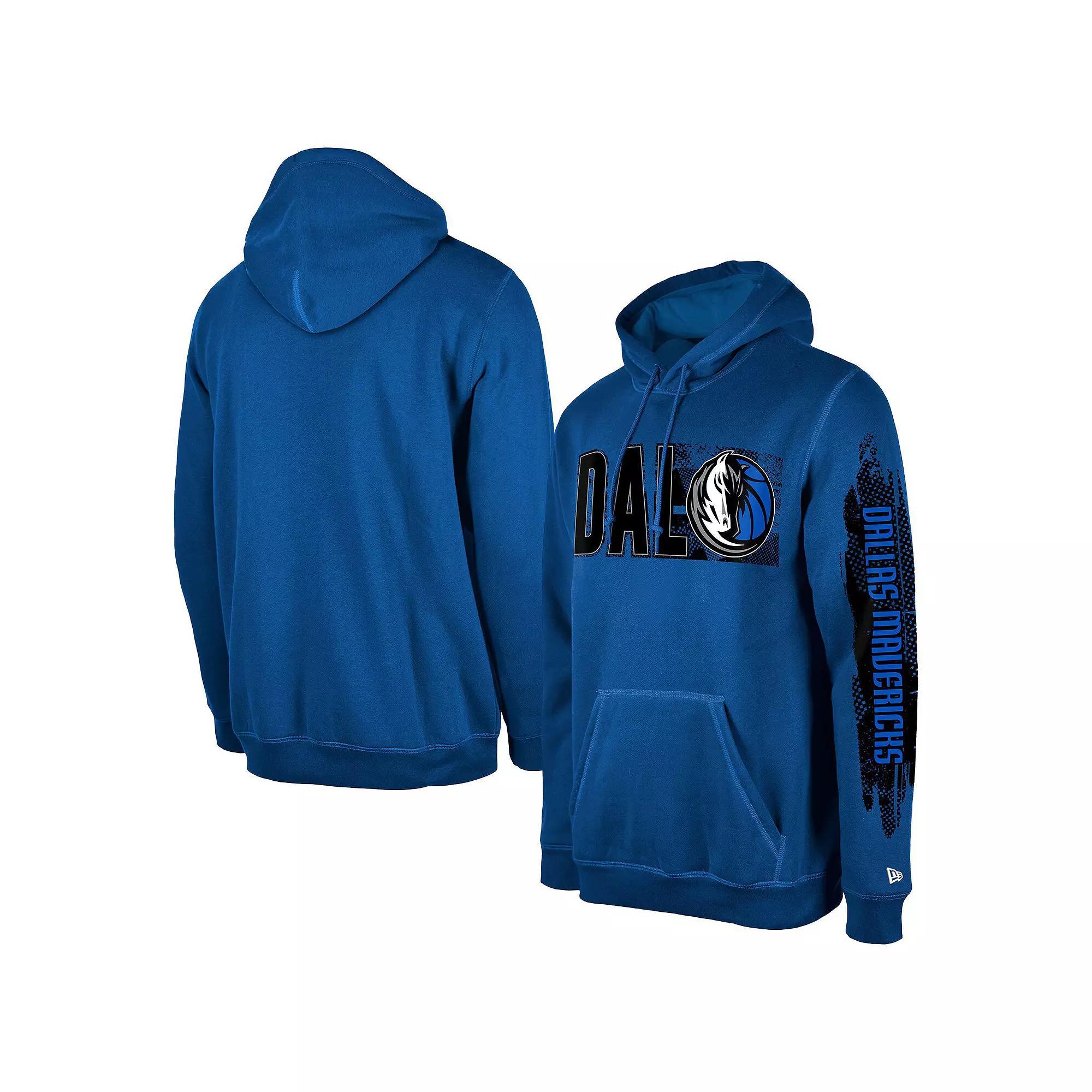 Men's New Era Charlotte Hornets Teal Tip-Off Collection Pullover Hoodie, Size: XL, Chr Blue Product Image