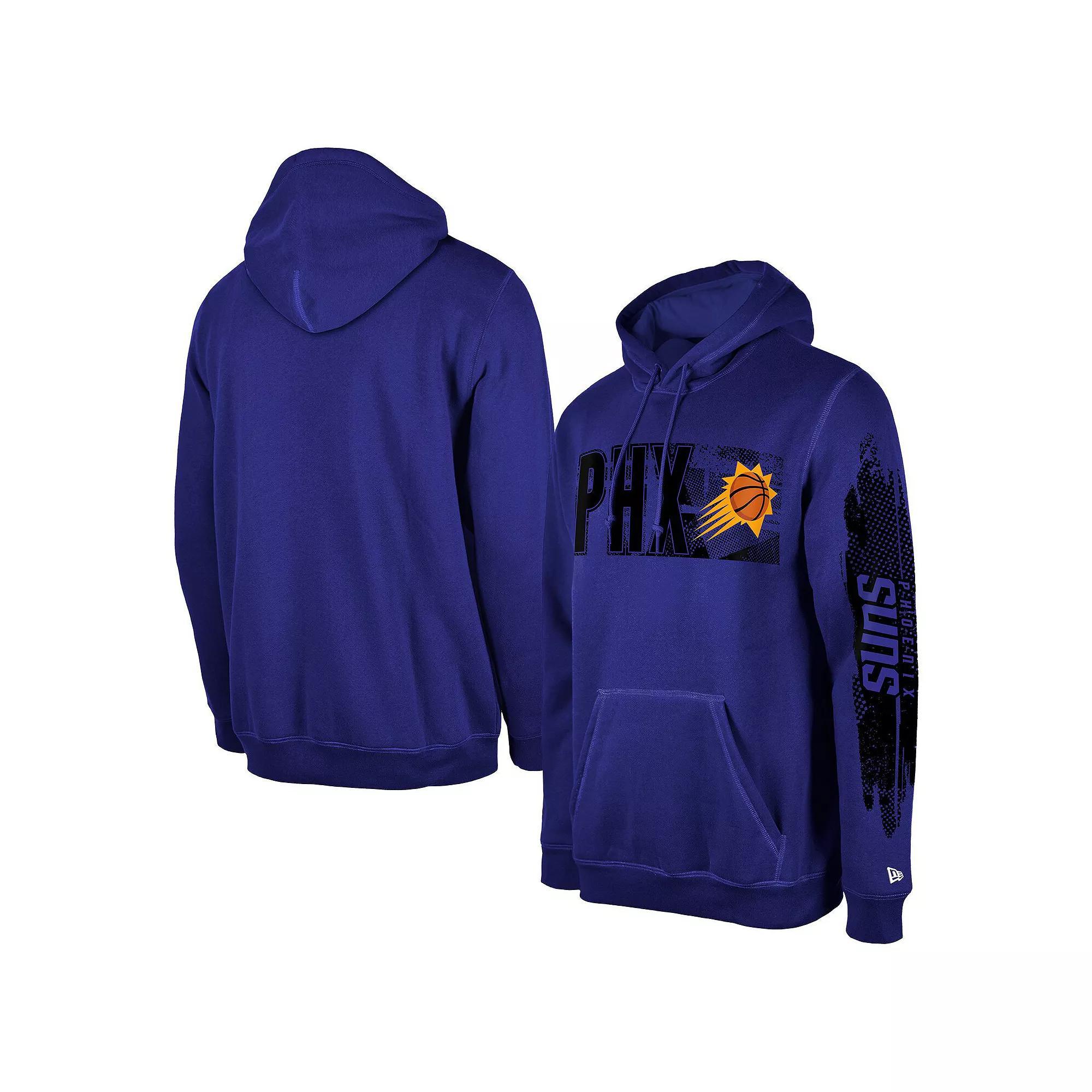 Men's New Era Charlotte Hornets Teal Tip-Off Collection Pullover Hoodie, Size: XL, Chr Blue Product Image