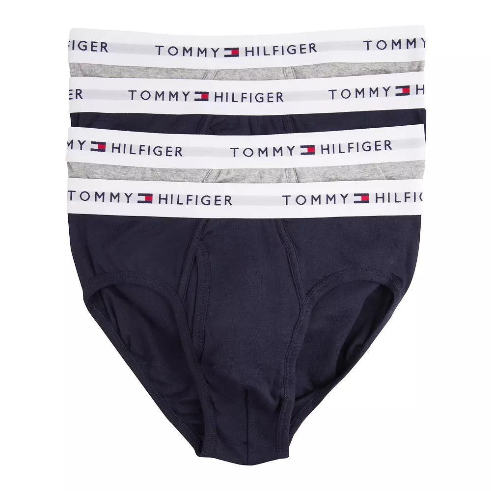 Men's Tommy Hilfiger 4-pack Cotton Classic Briefs, Size: XXL, Brown Product Image