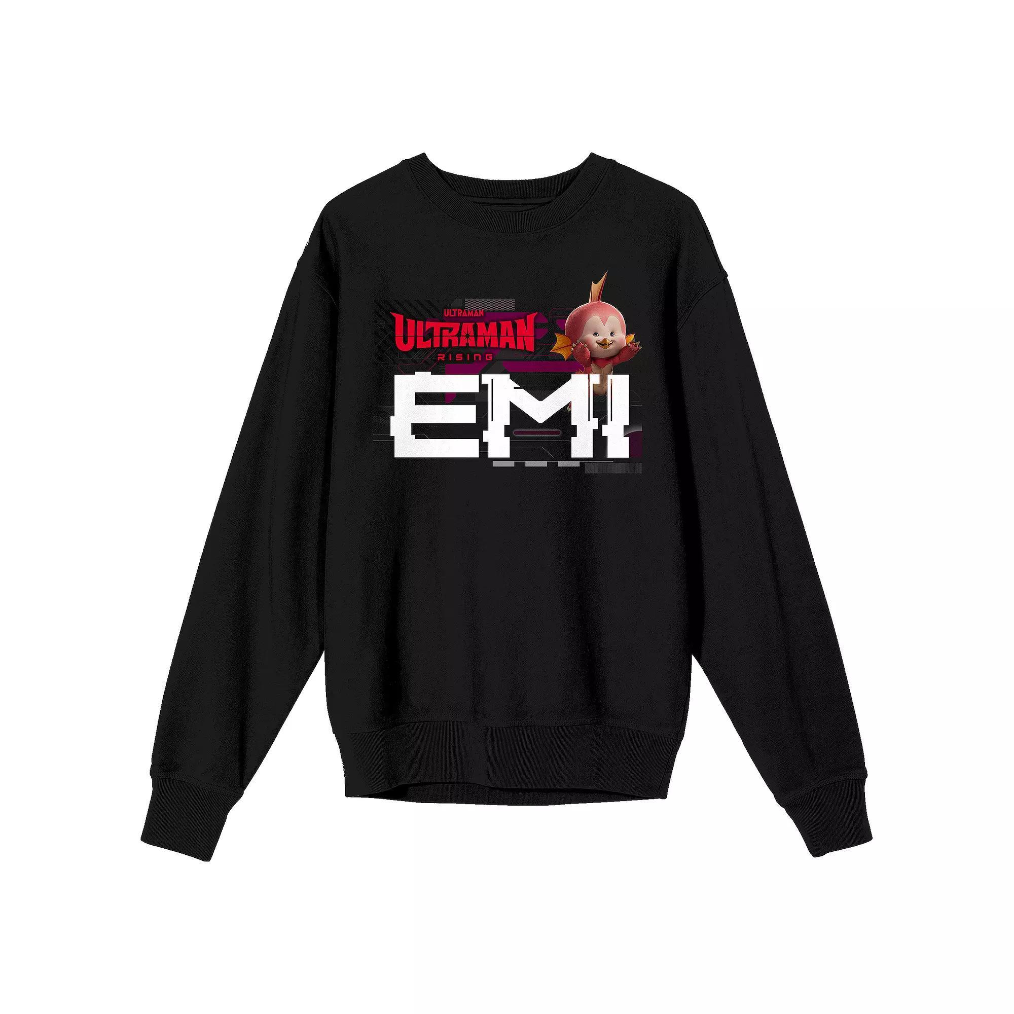 Men's Ultraman Rising Emi Long Sleeve Graphic Tee, Size: XXL, Black Product Image