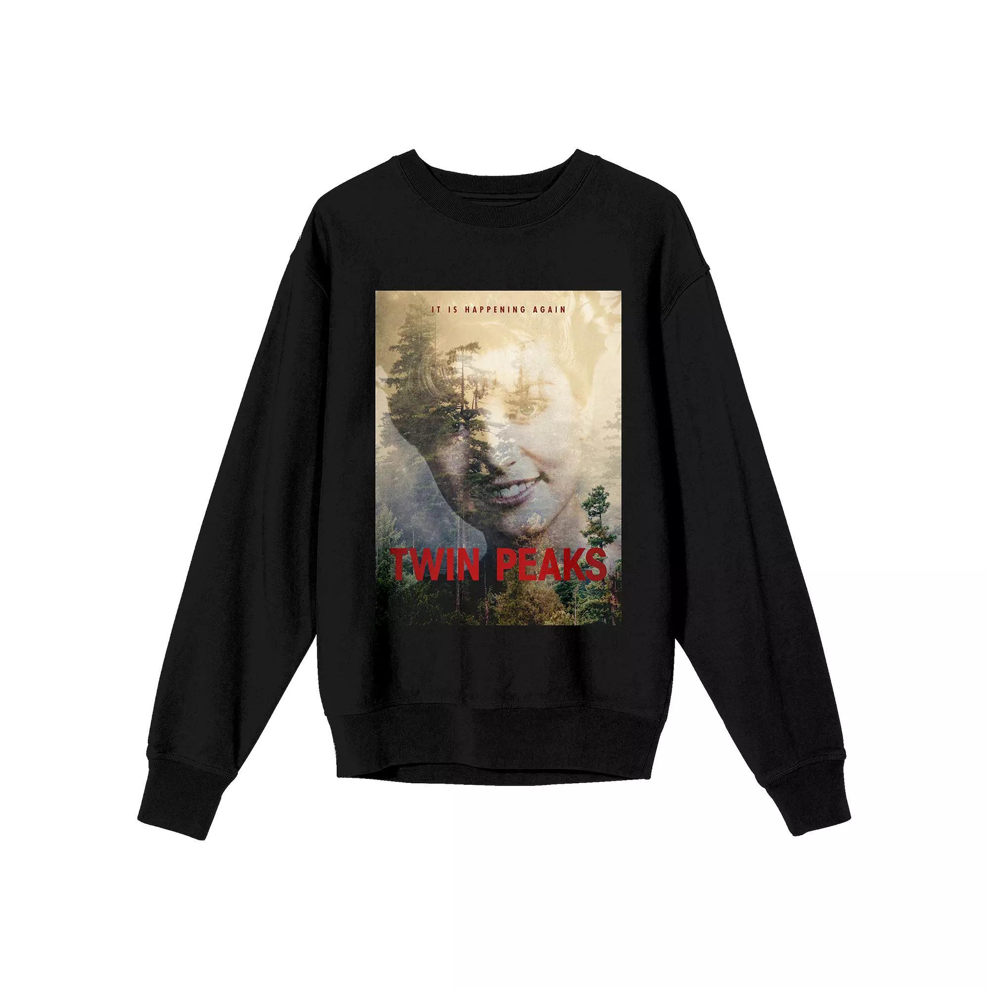 Juniors' Twin Peaks Poster Art Long Sleeve Graphic Tee, Women's, Size: Small, Black Product Image