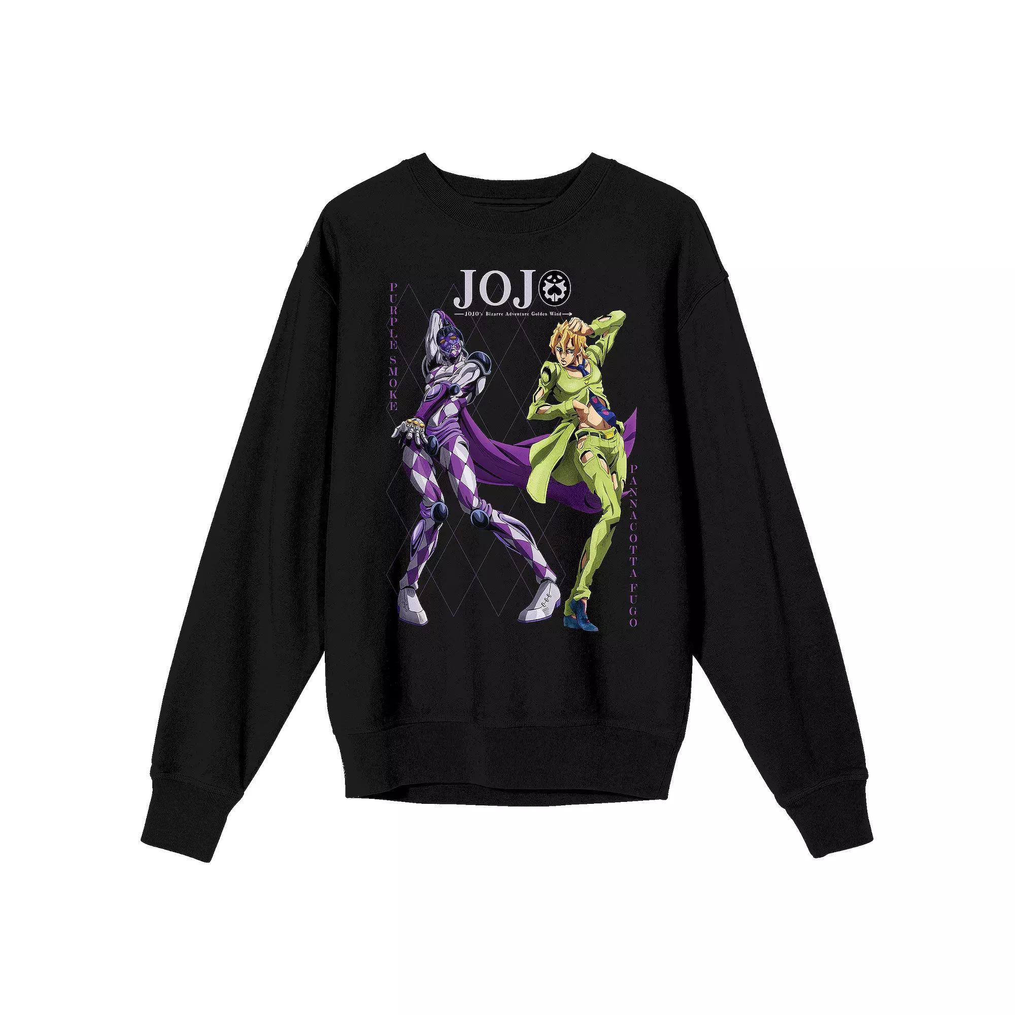 Men's Jojo's Bizarre Adventures Long Sleeve Graphic Tee, Size: Medium, Black Product Image
