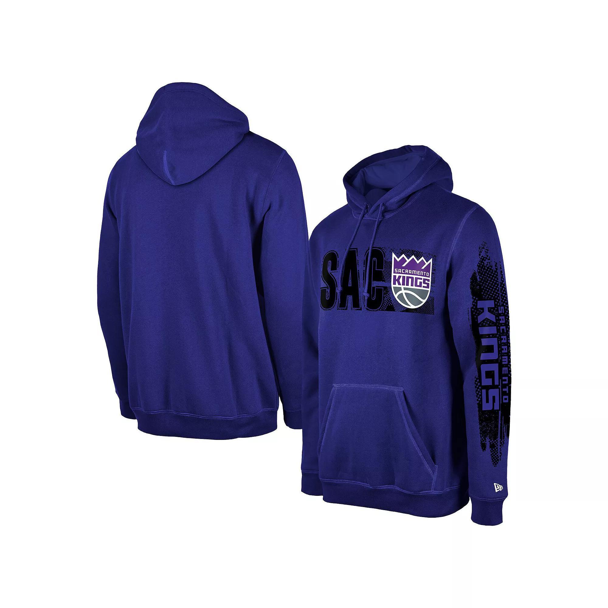 Men's New Era Sacramento Kings Purple Tip-Off Collection Pullover Hoodie, Size: 3XL, Kng Purple Product Image