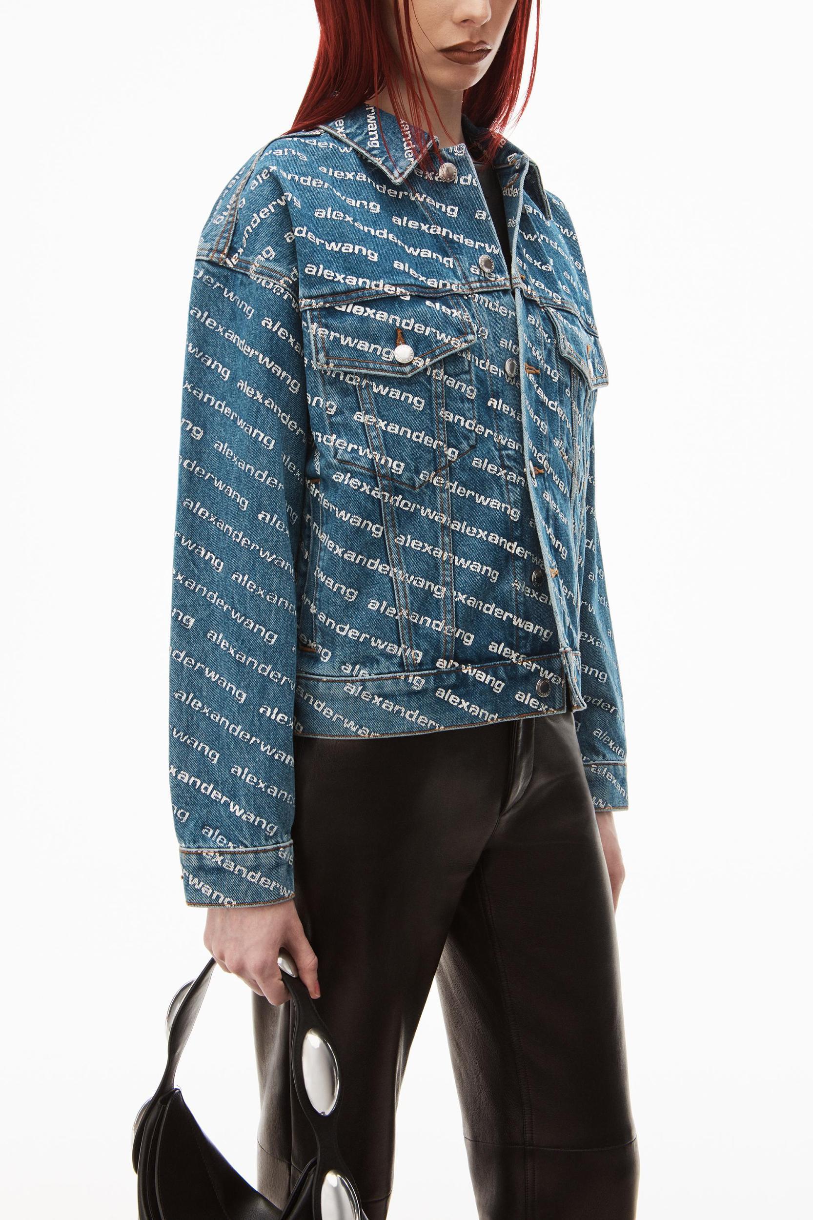 Game Logo Jacket In Denim Product Image