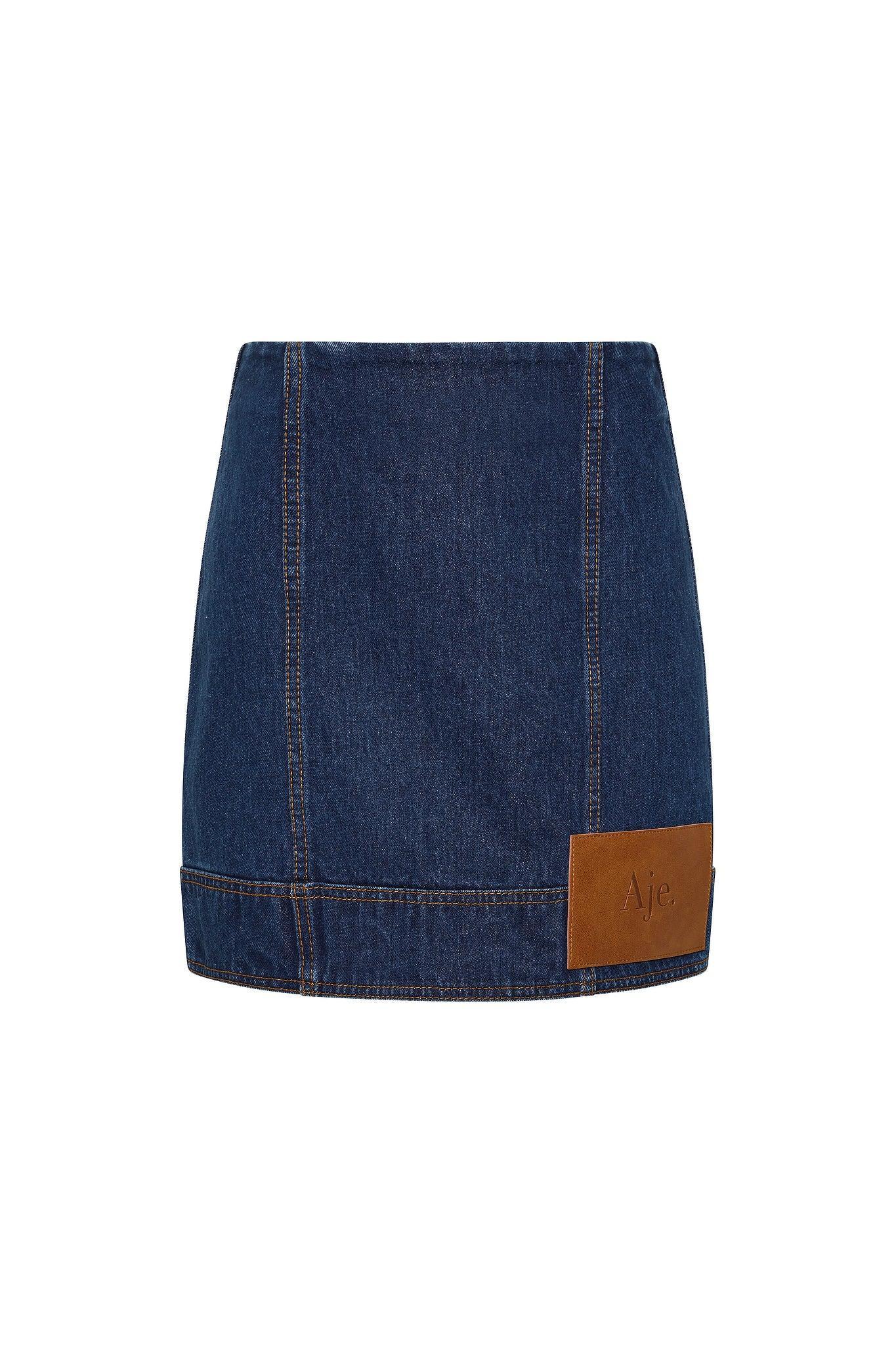 Stella Denim Mini Skirt Product Image
